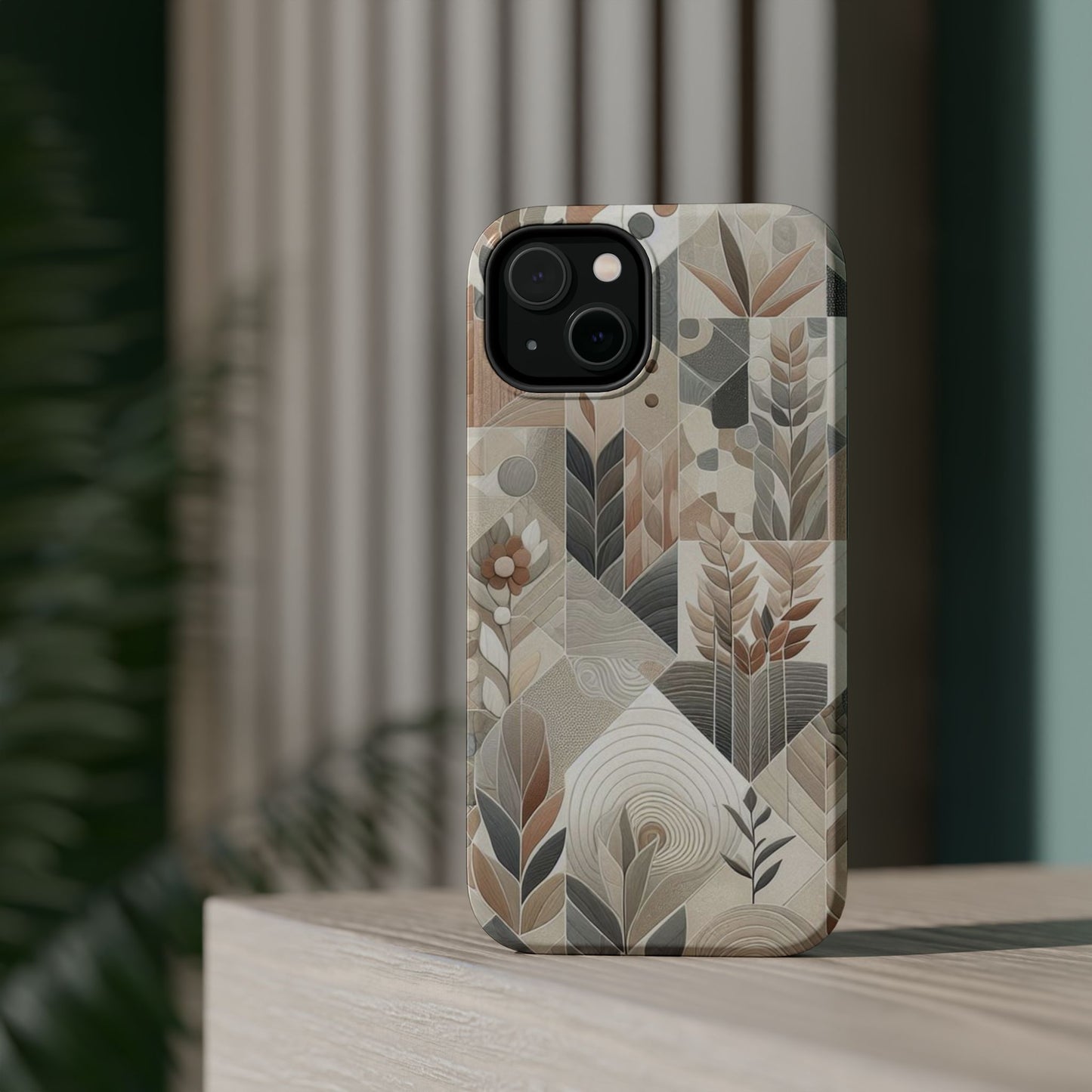 Boho Mosaic Phone Case Magnetic