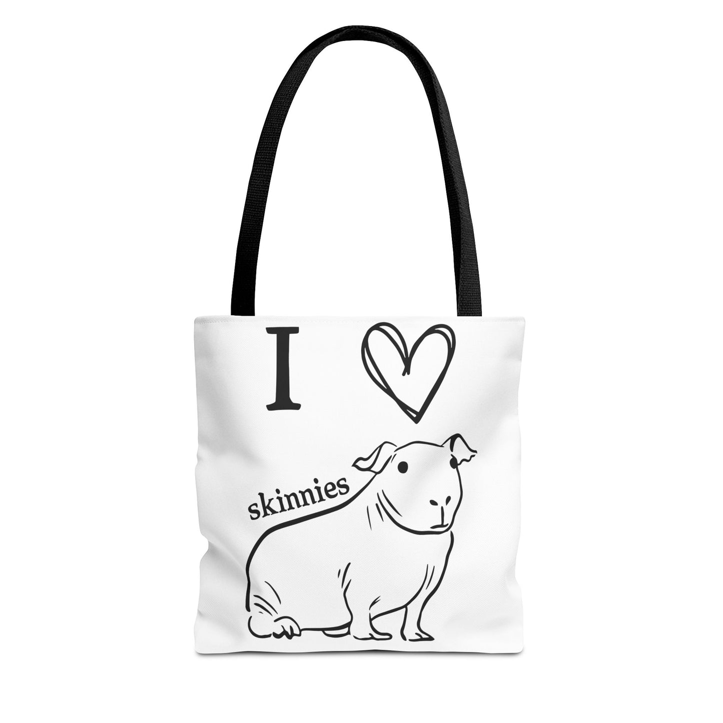 Skinny pig tote bag