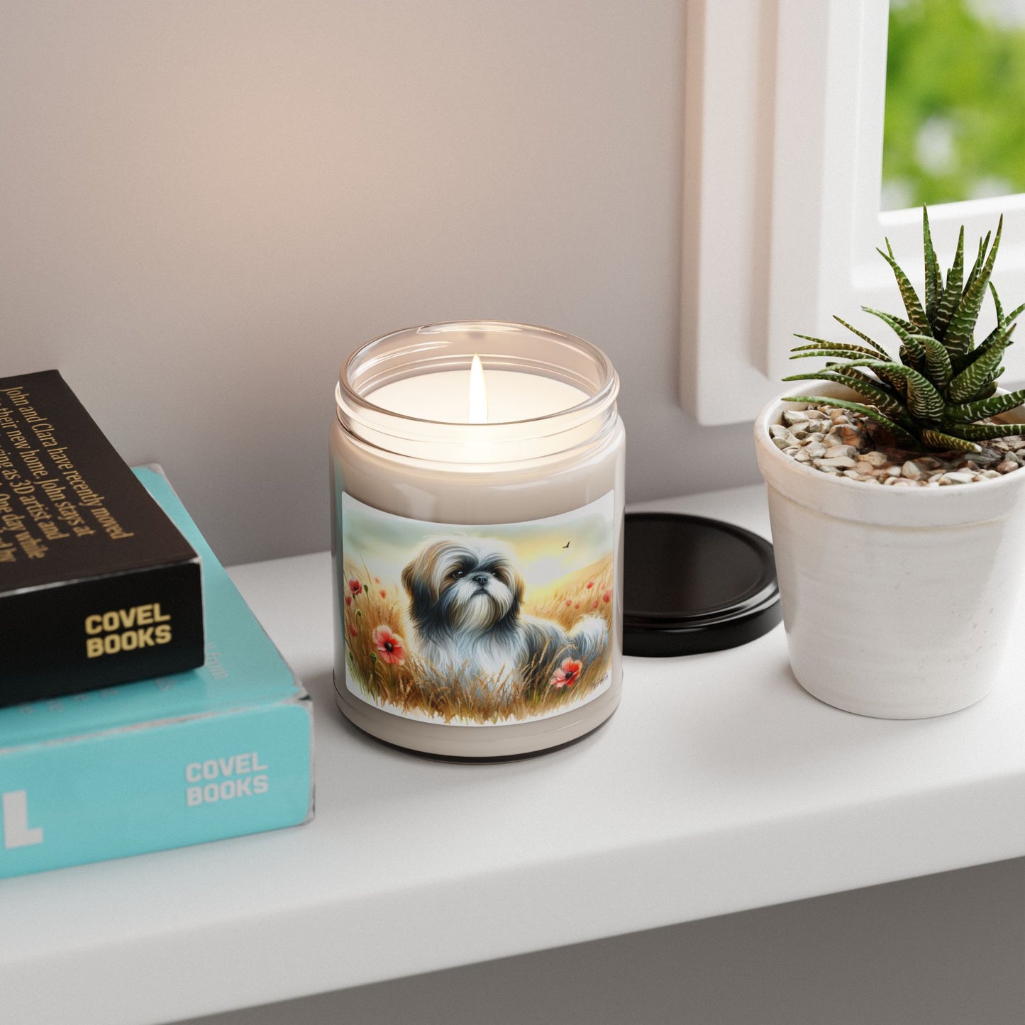 Shih tzu candle