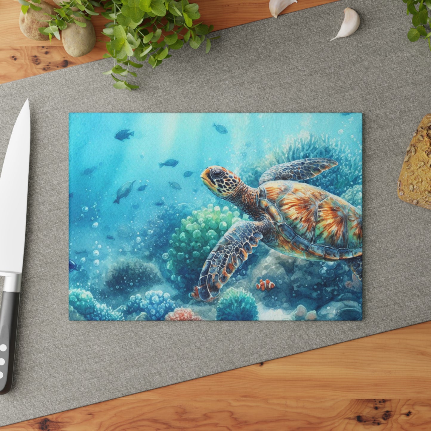 Ocean Glass Cutting Board