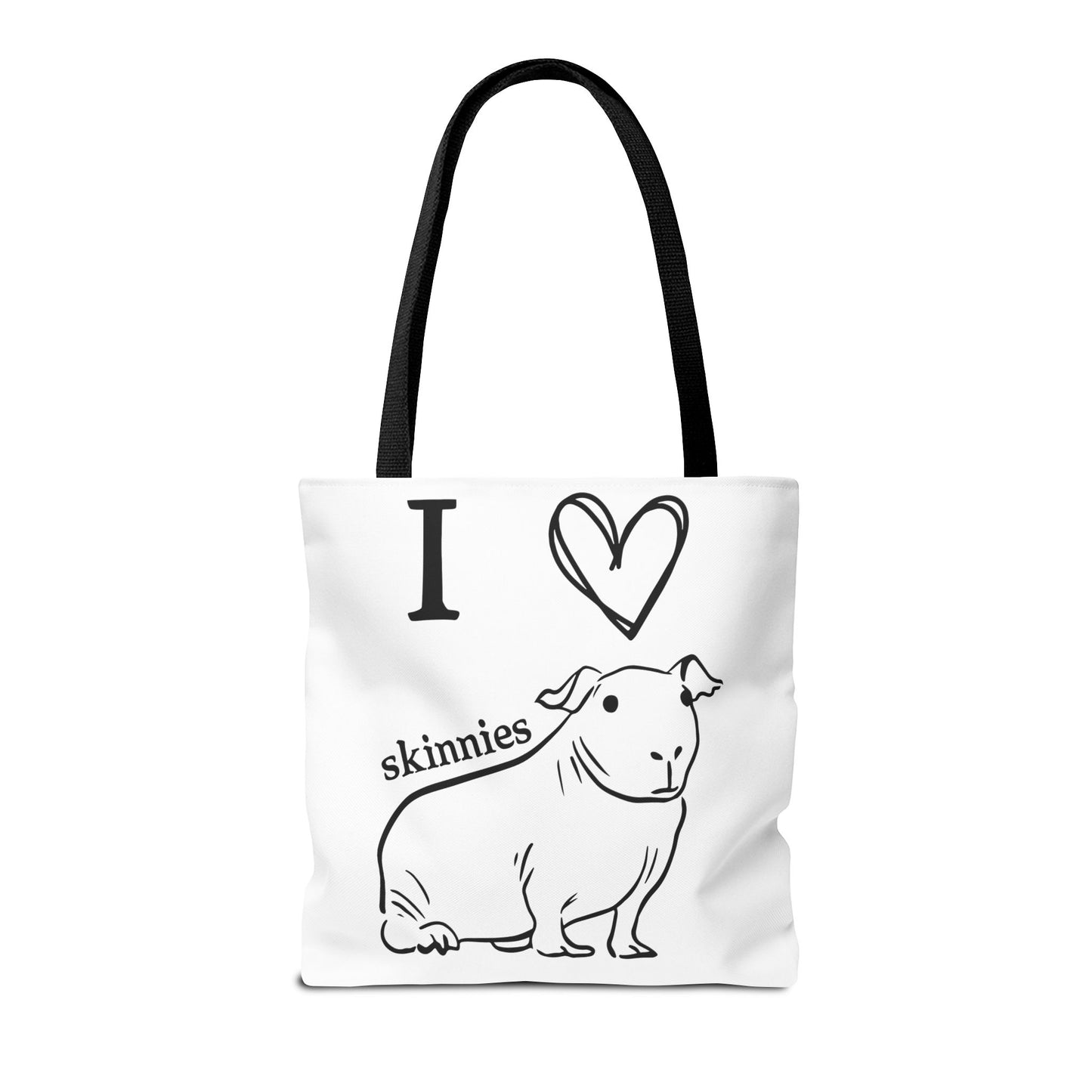 Skinny pig tote bag