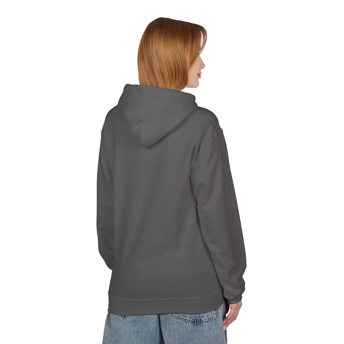Teal/Purple Smiley Face Hoodie and 'Happiness' Sleeve Design