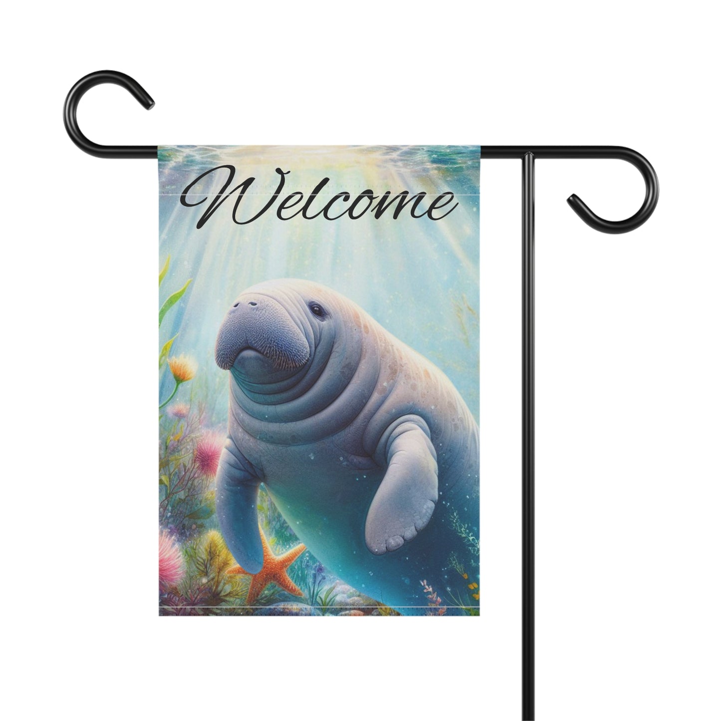 Manatee Garden Flag
