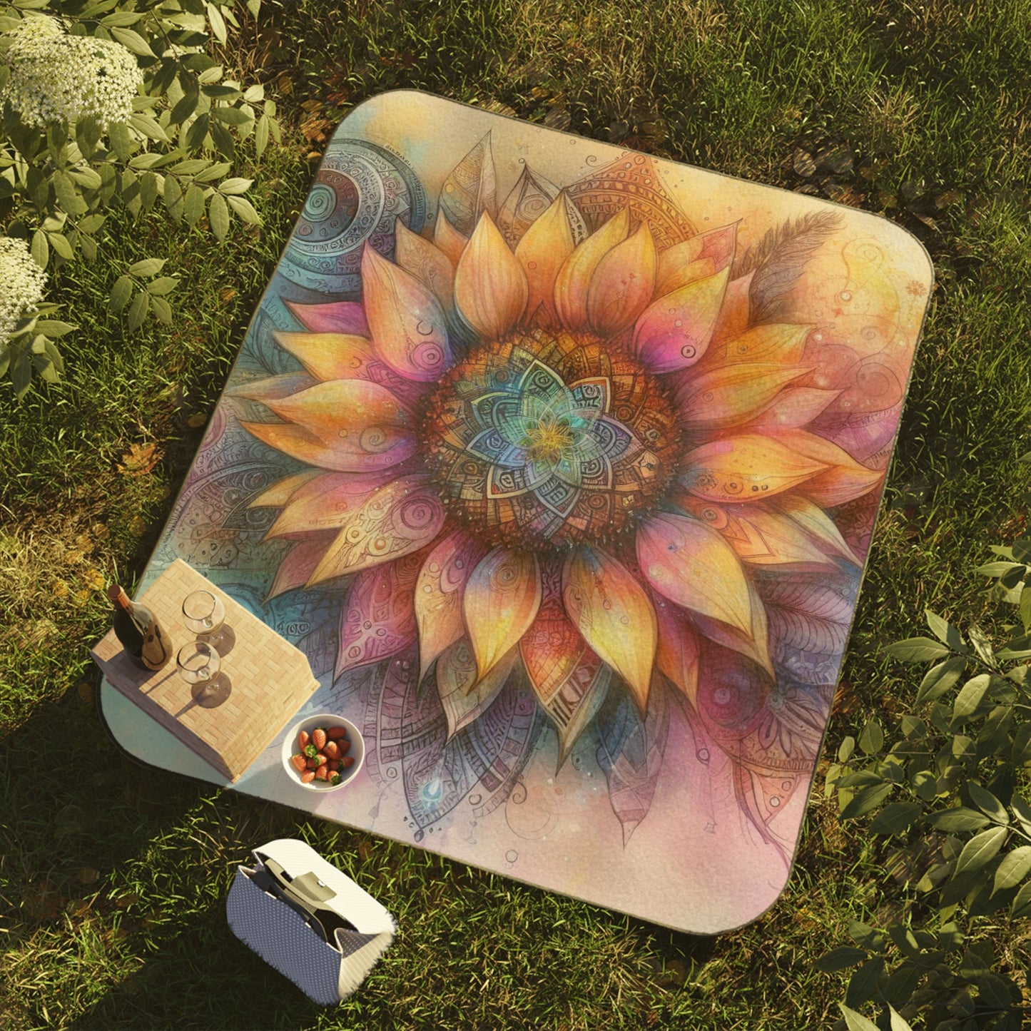 Sunflower Picnic Blanket