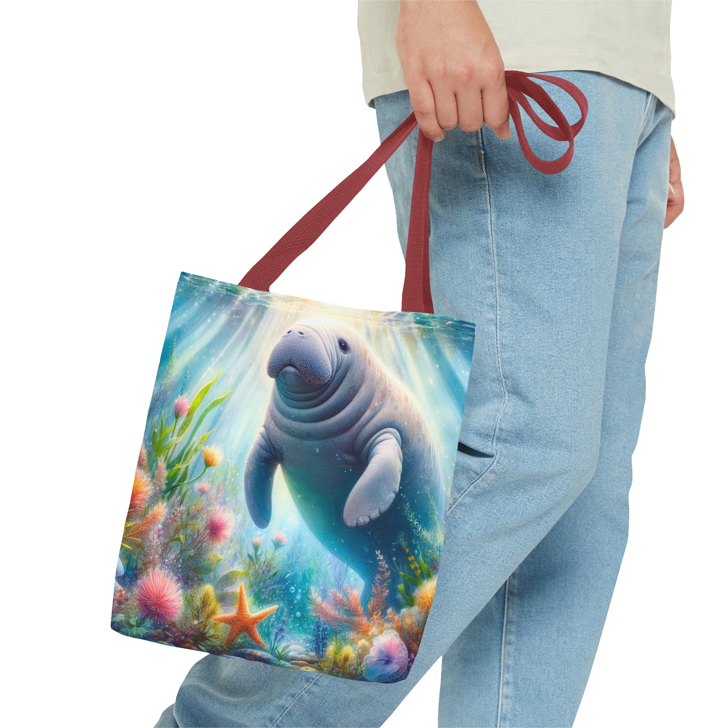 Manatee tote bag