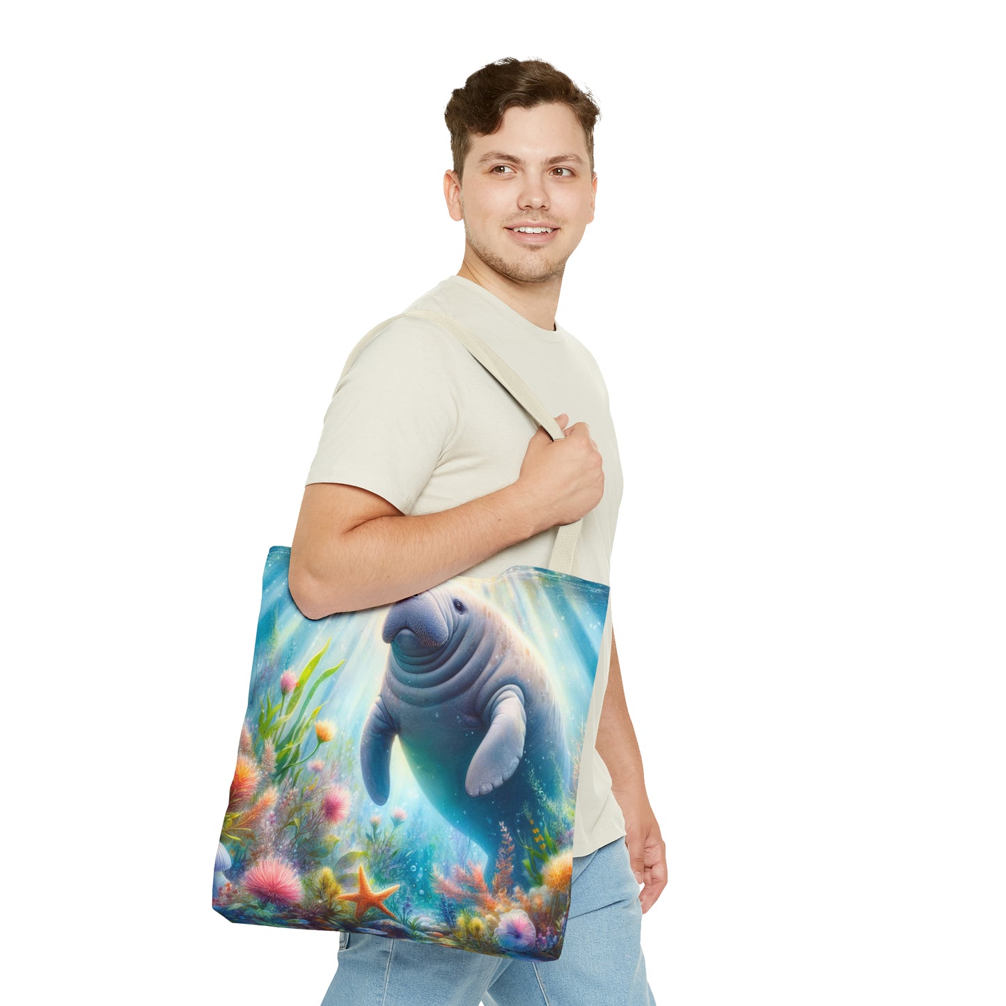 Manatee tote bag