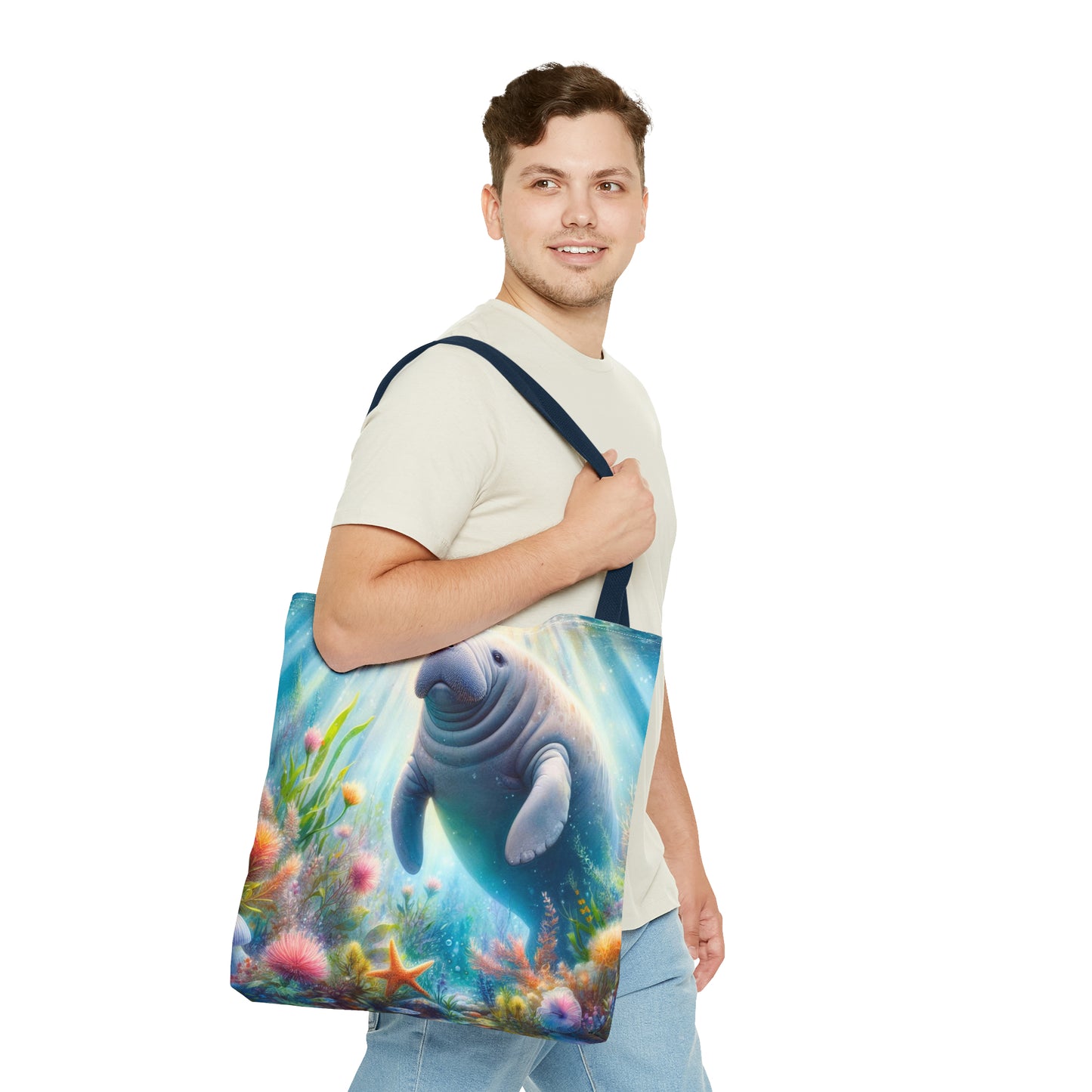 Manatee tote bag