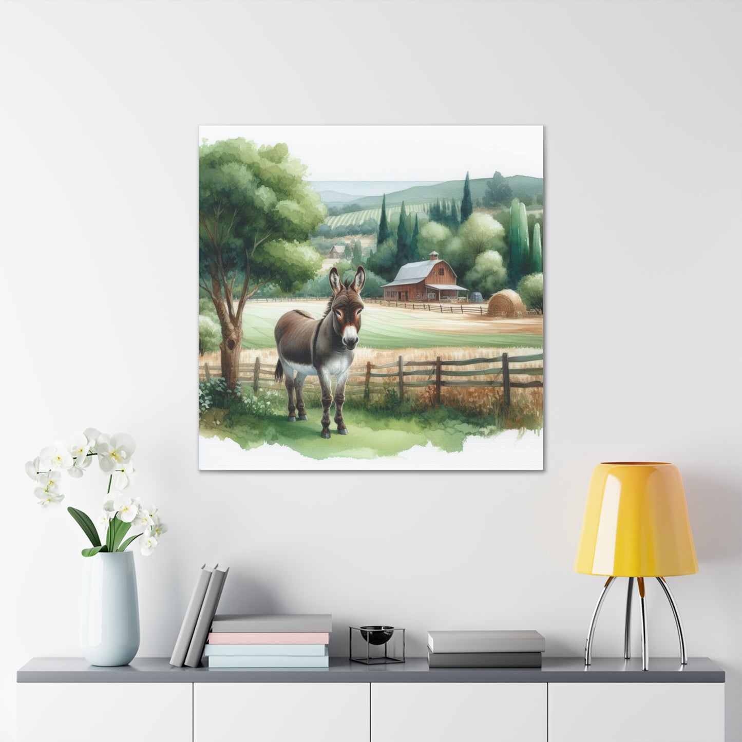 Donkey Painting Print