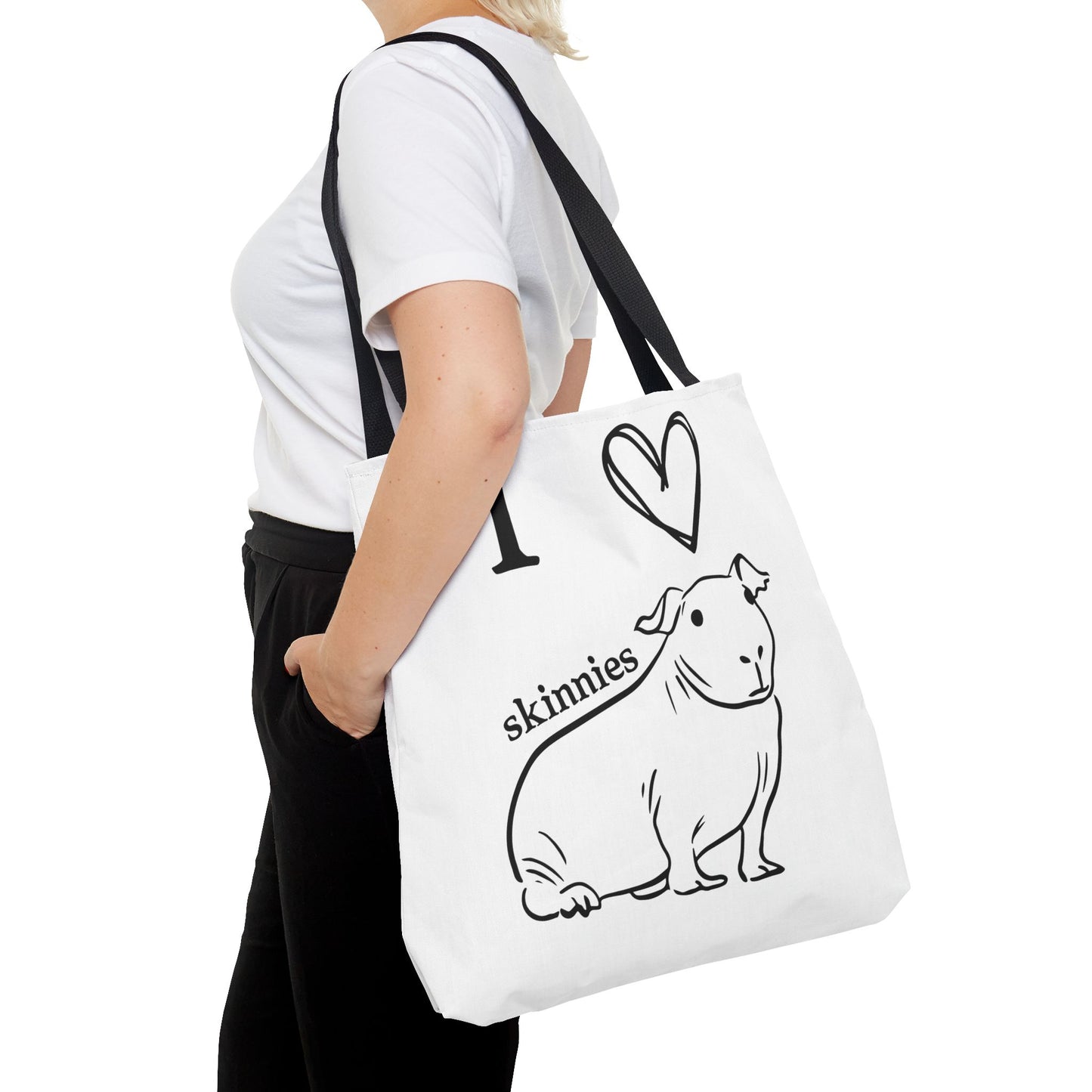 Skinny pig tote bag