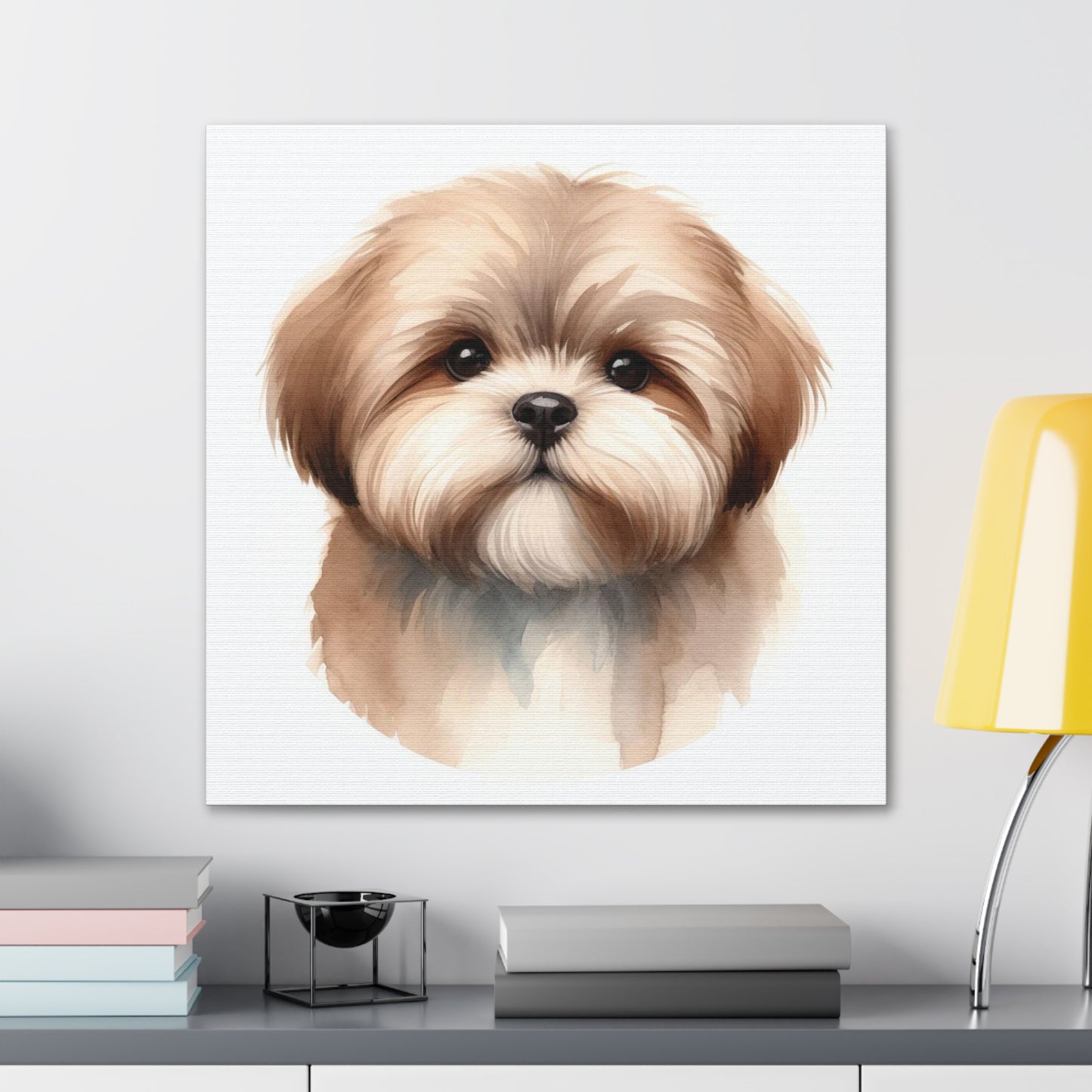 Cute dog painting