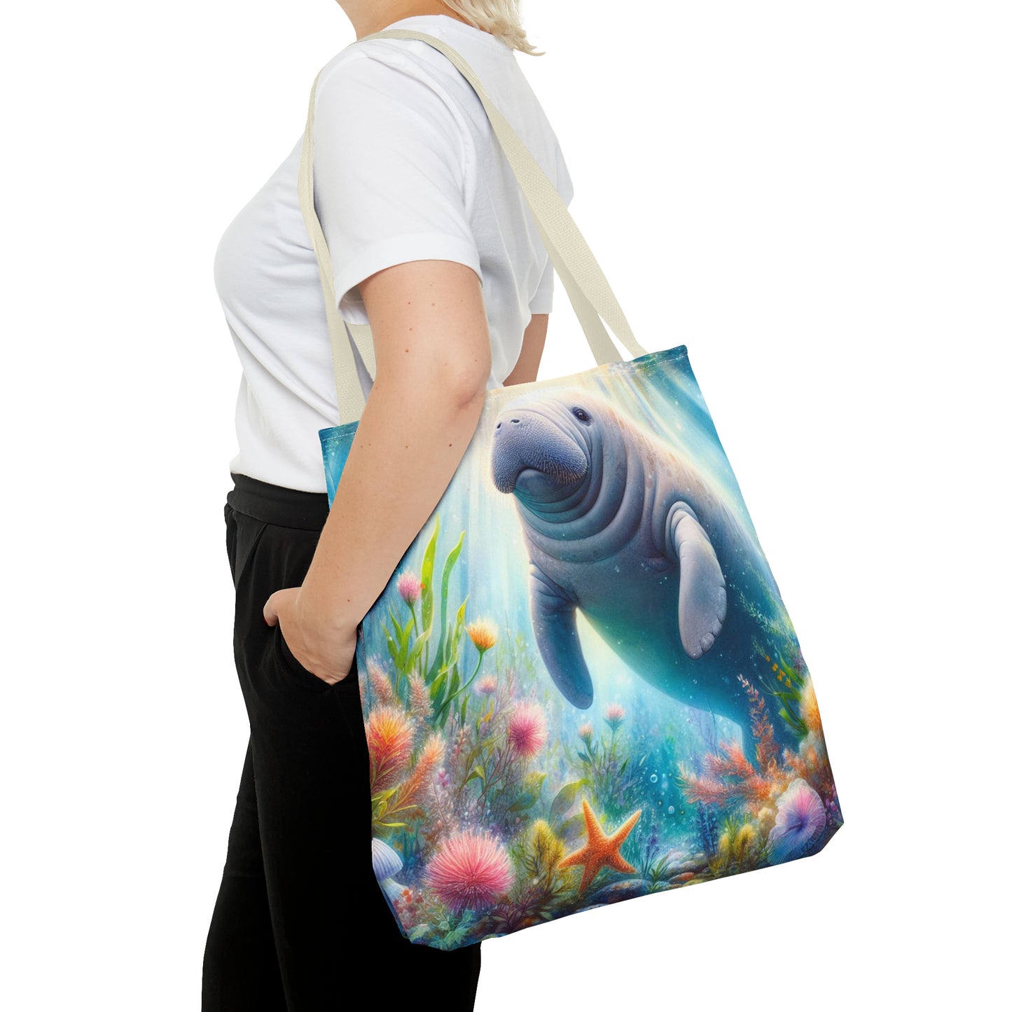 Manatee tote bag