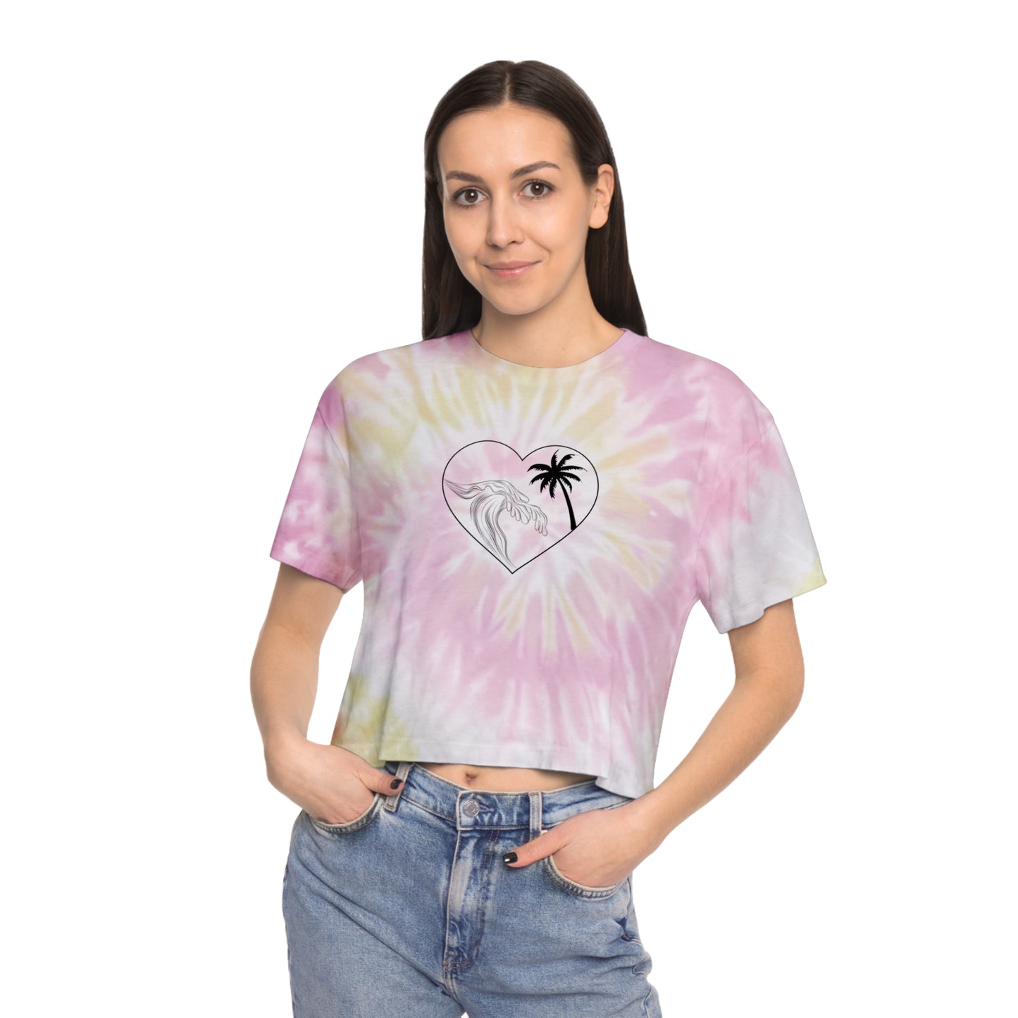 Earth Day Tie Dye Cropped Tee