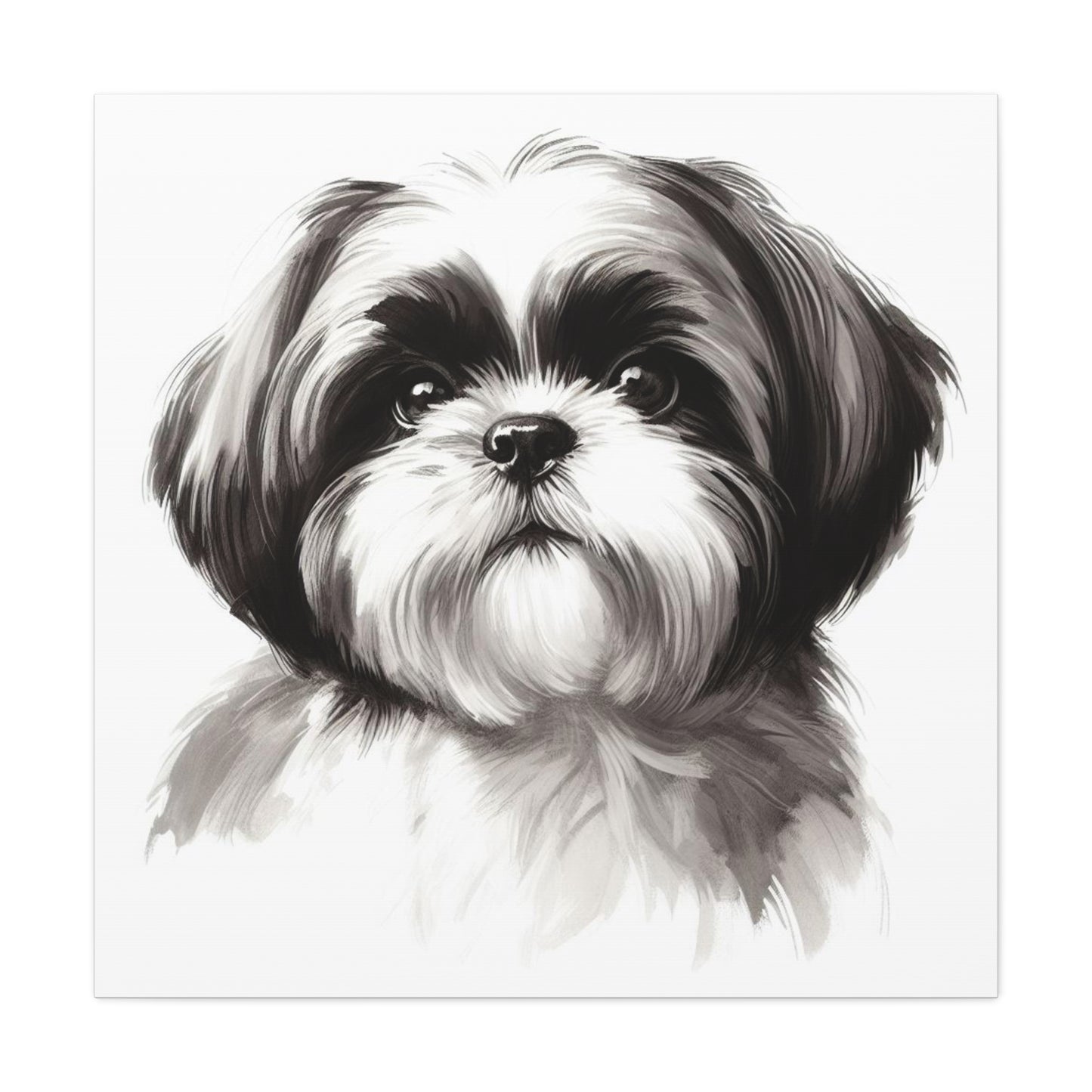 Shih tzu painting