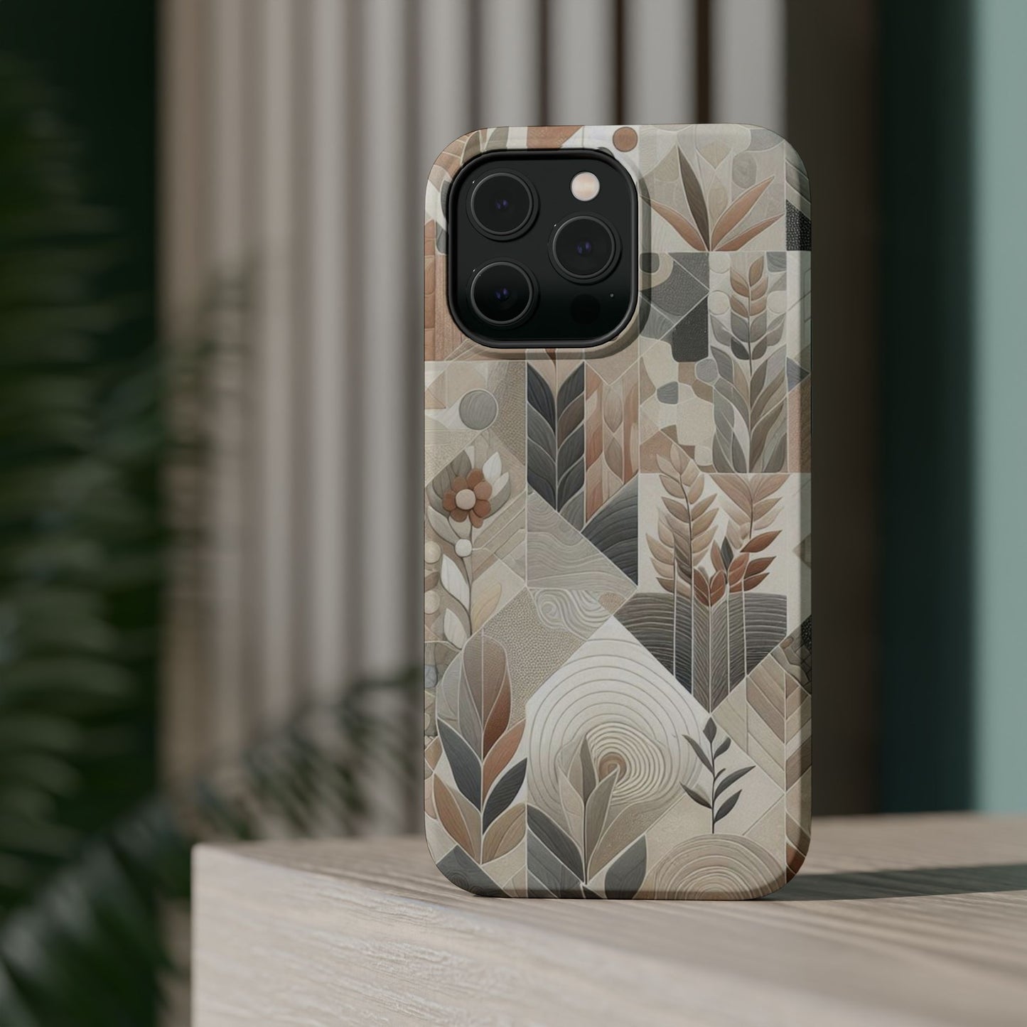 Boho Mosaic Phone Case Magnetic