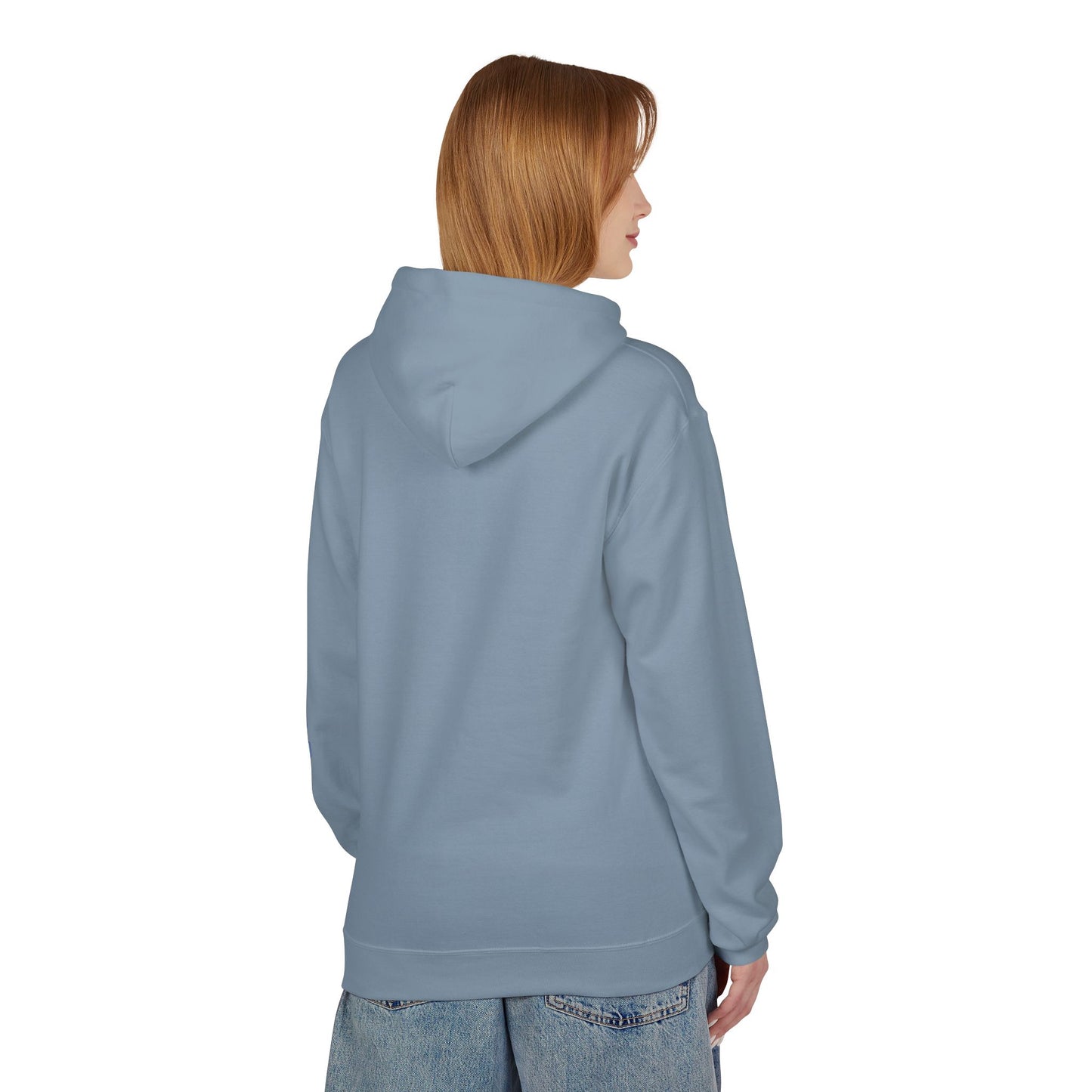 Teal/Purple Smiley Face Hoodie and 'Happiness' Sleeve Design