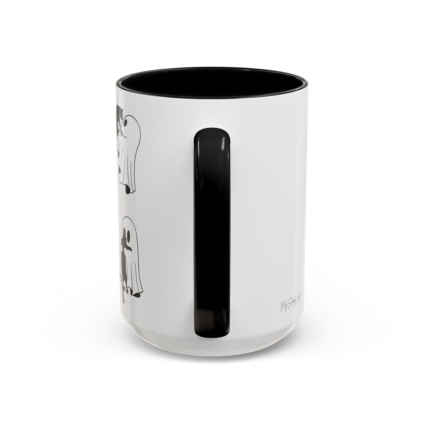 Ghost Cat Halloween Mug 15 oz