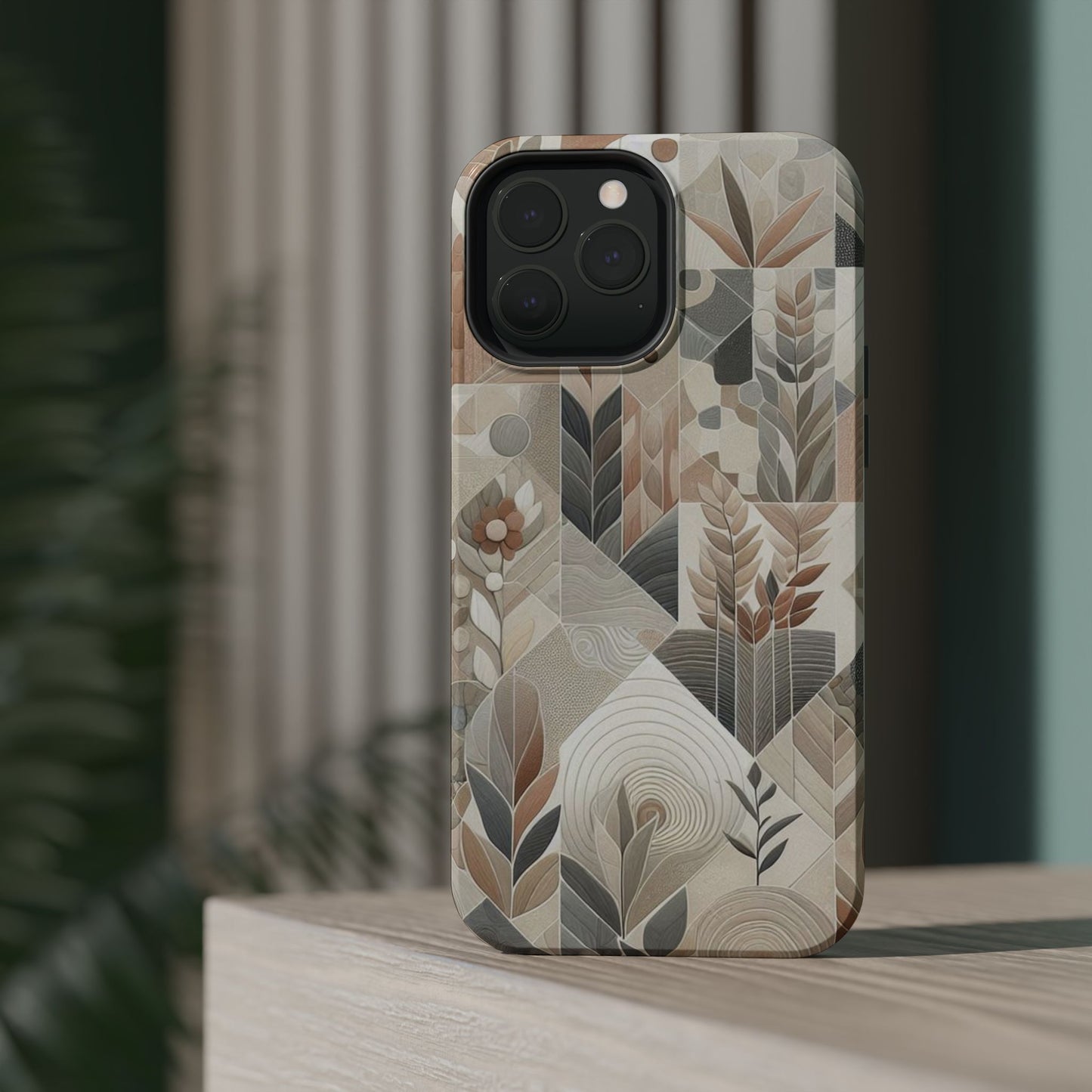 Boho Mosaic Phone Case Magnetic