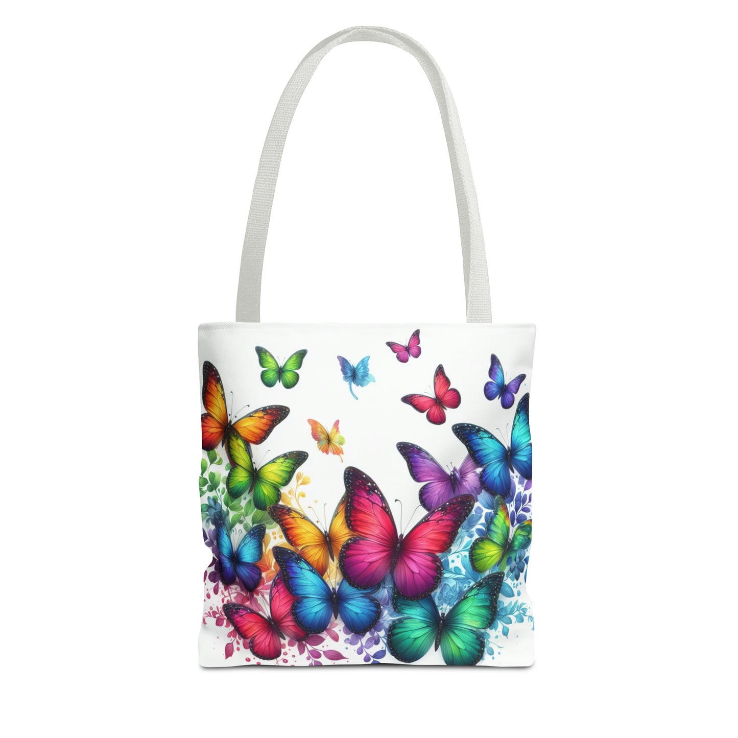 Rainbow Butterfly Tote Bag