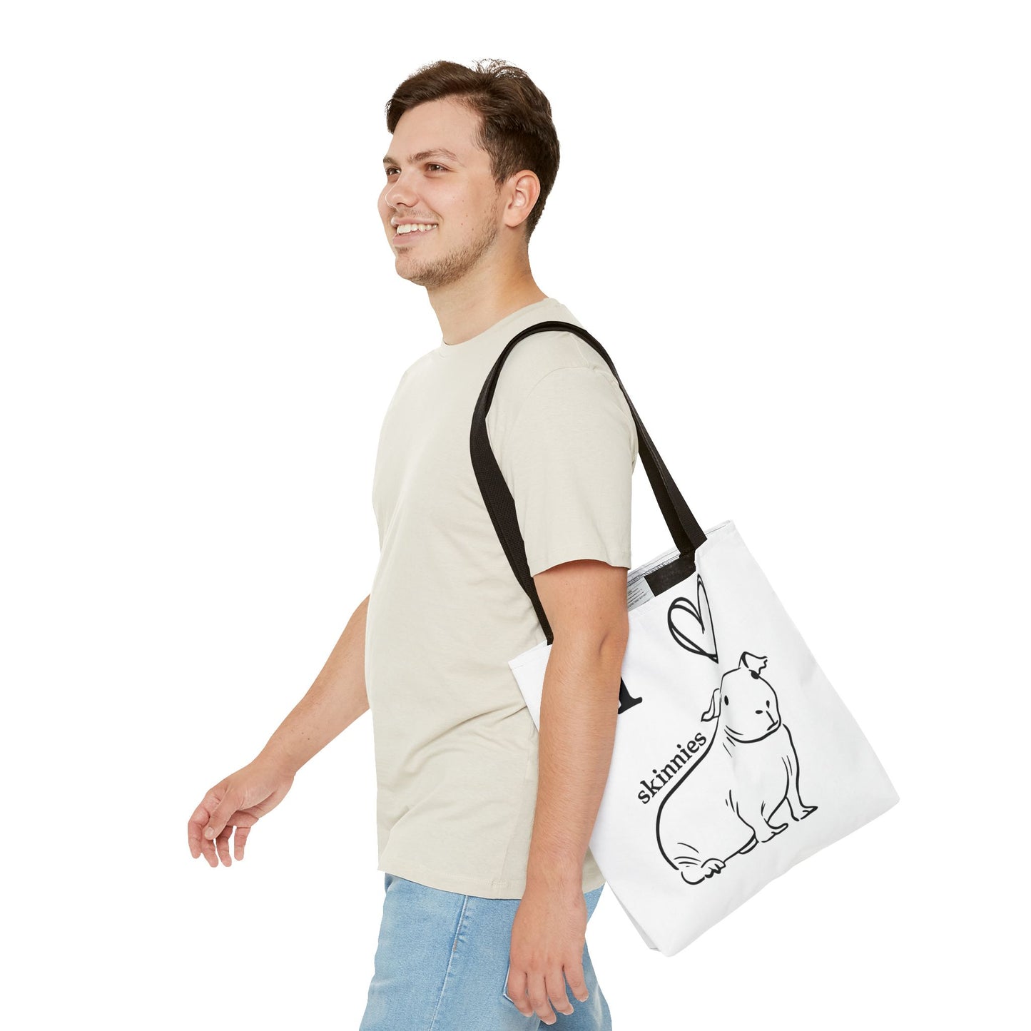 Skinny pig tote bag