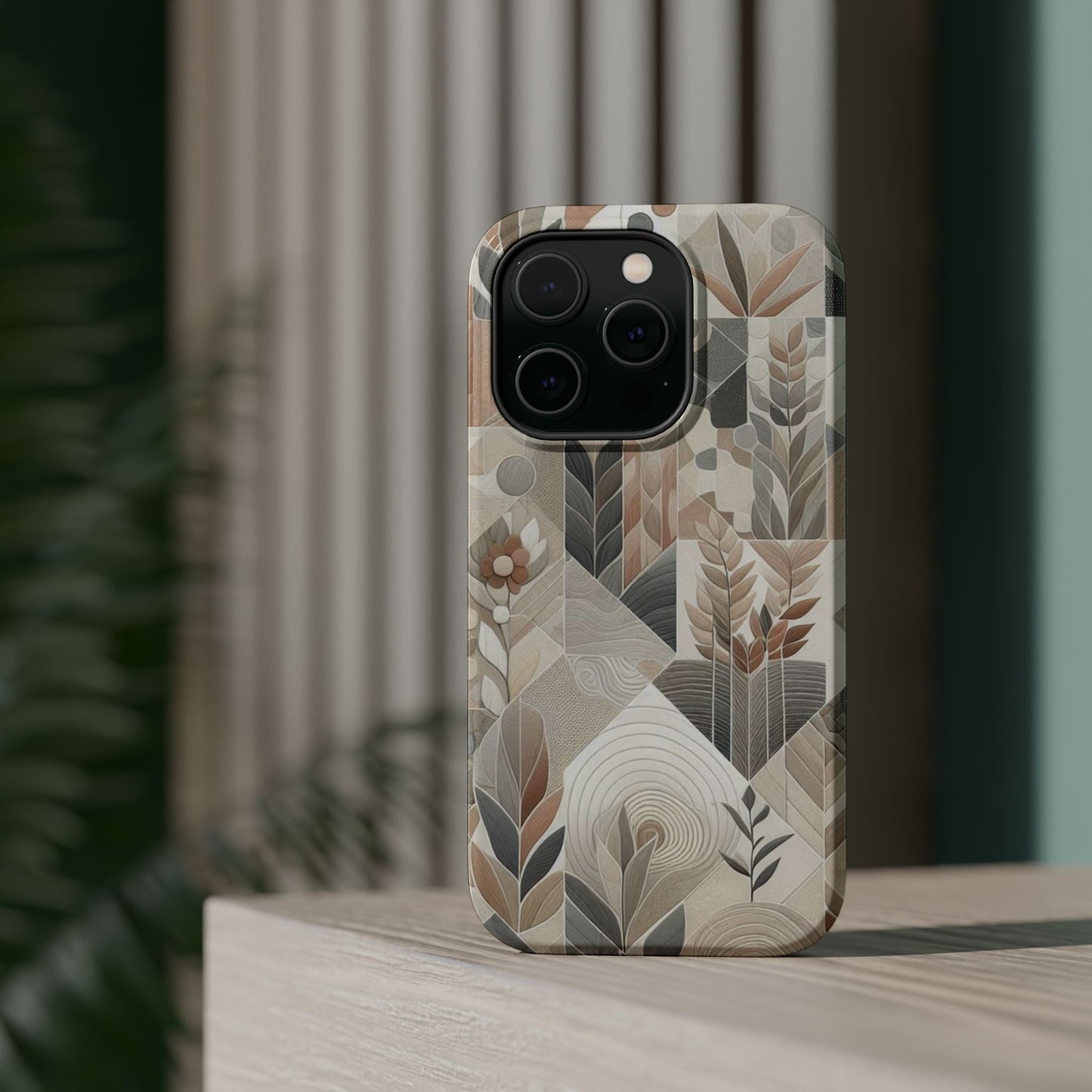 Boho Mosaic Phone Case Magnetic