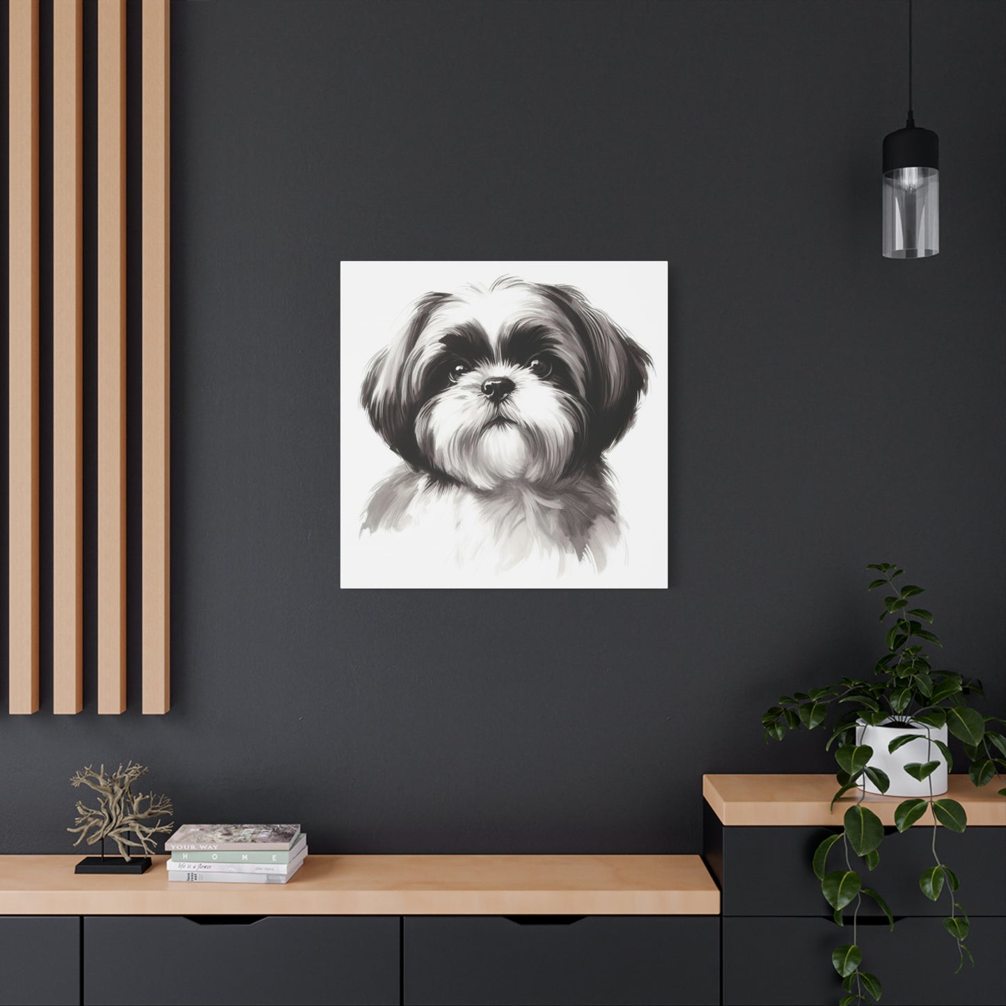 Shih tzu painting