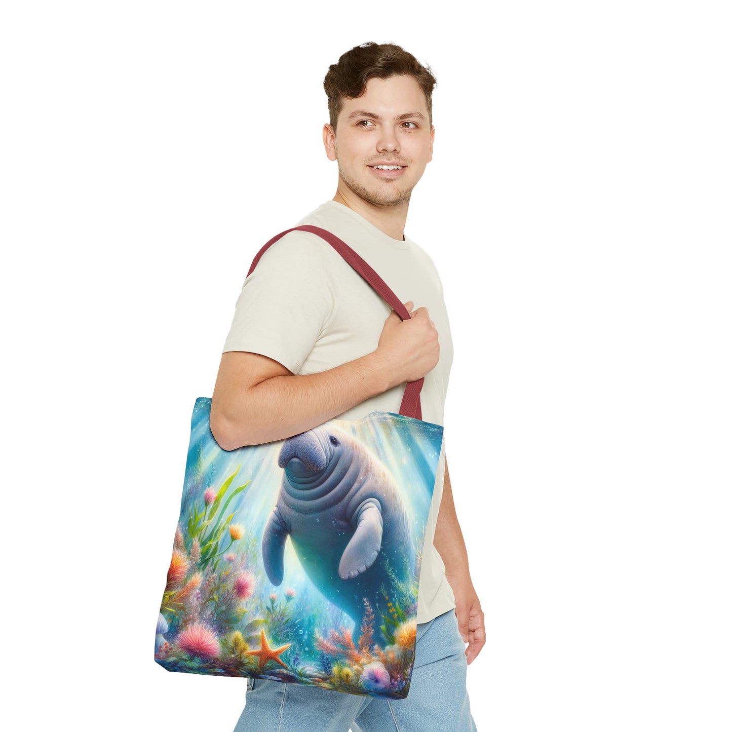 Manatee tote bag