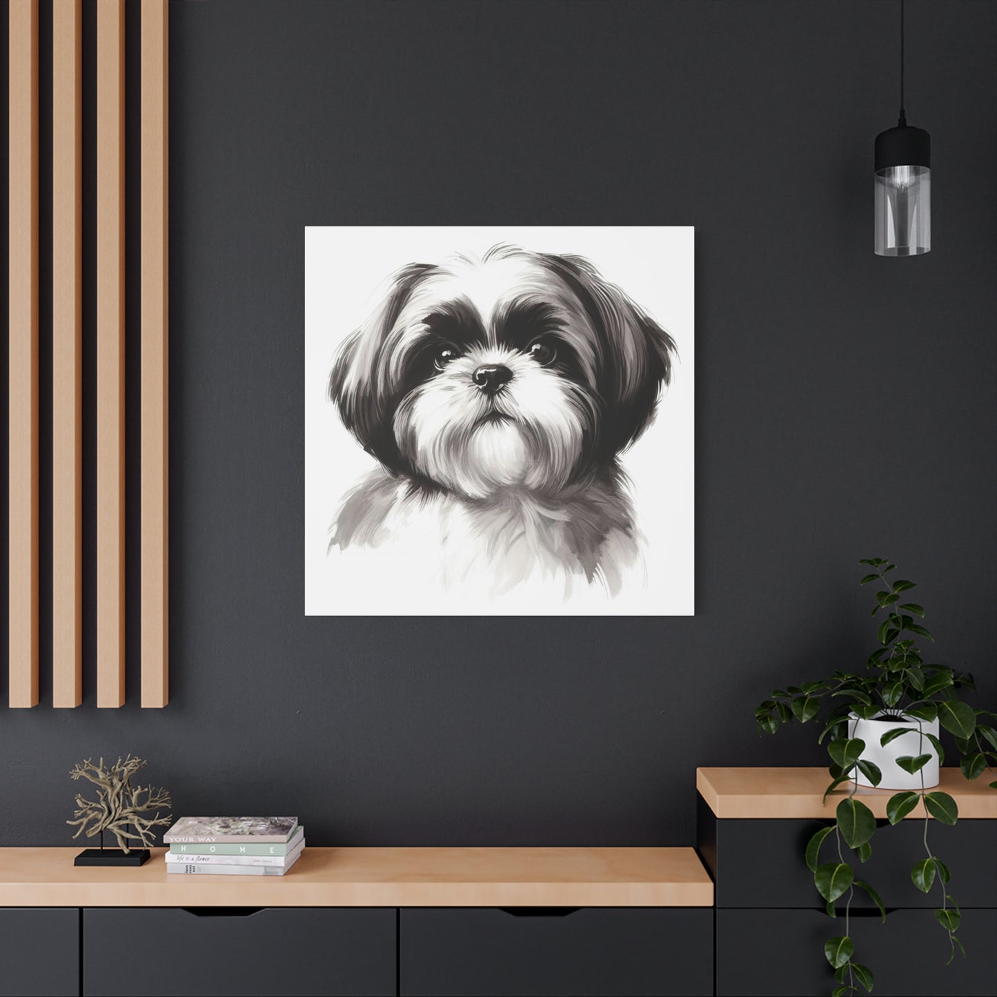 Shih tzu painting