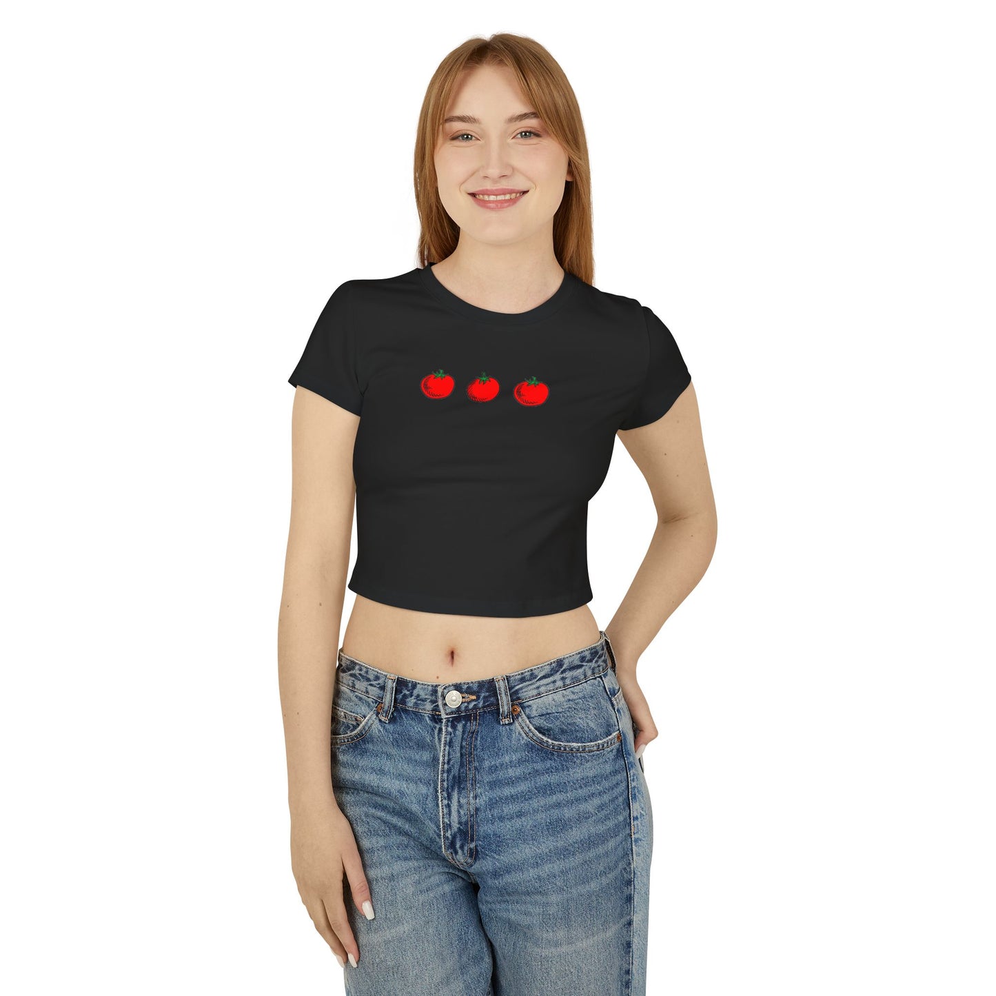 Tomato Baby Tee Shirt for Women