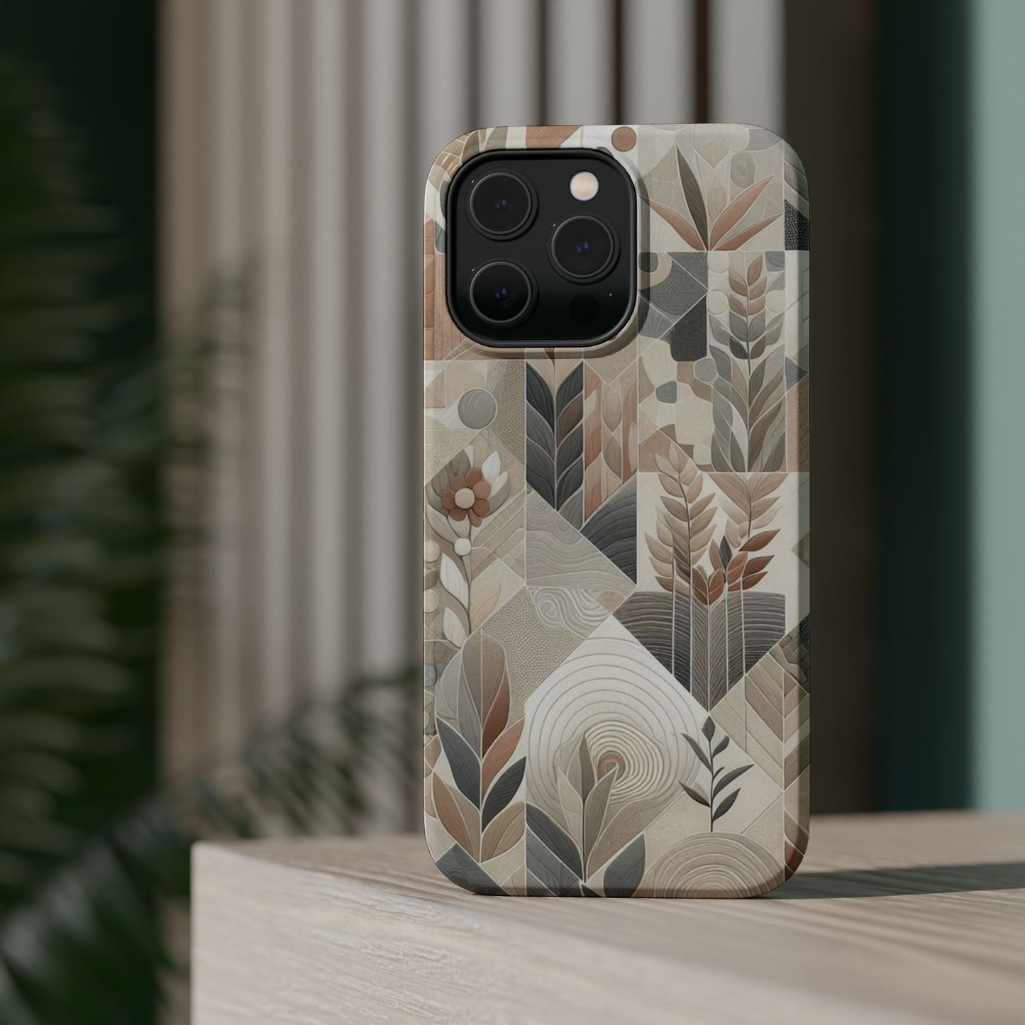 Boho Mosaic Phone Case Magnetic