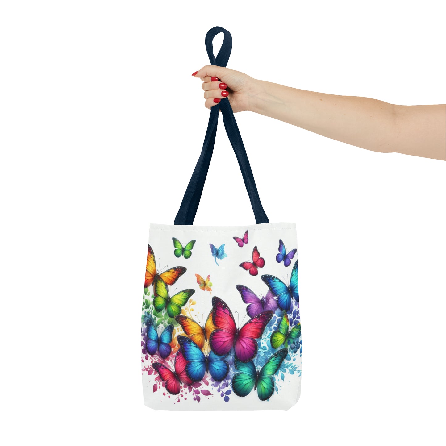 Rainbow Butterfly Tote Bag