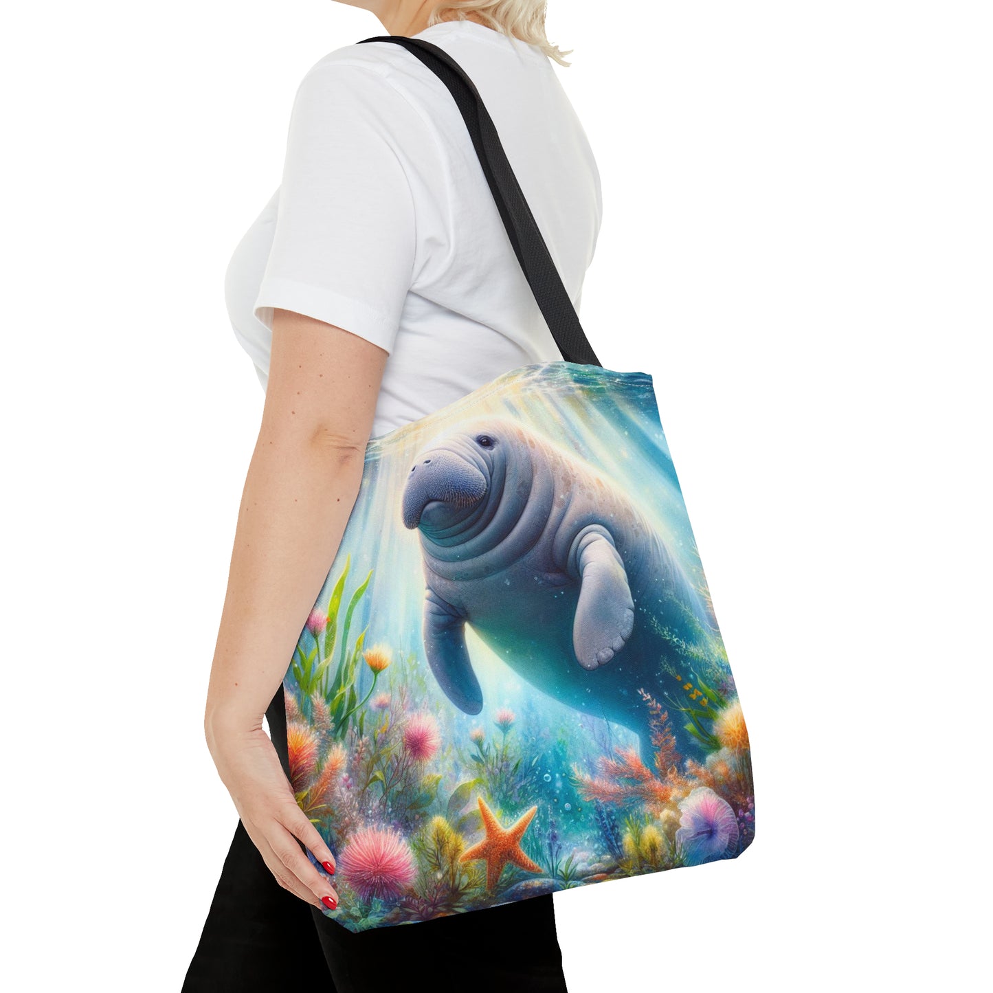 Manatee tote bag