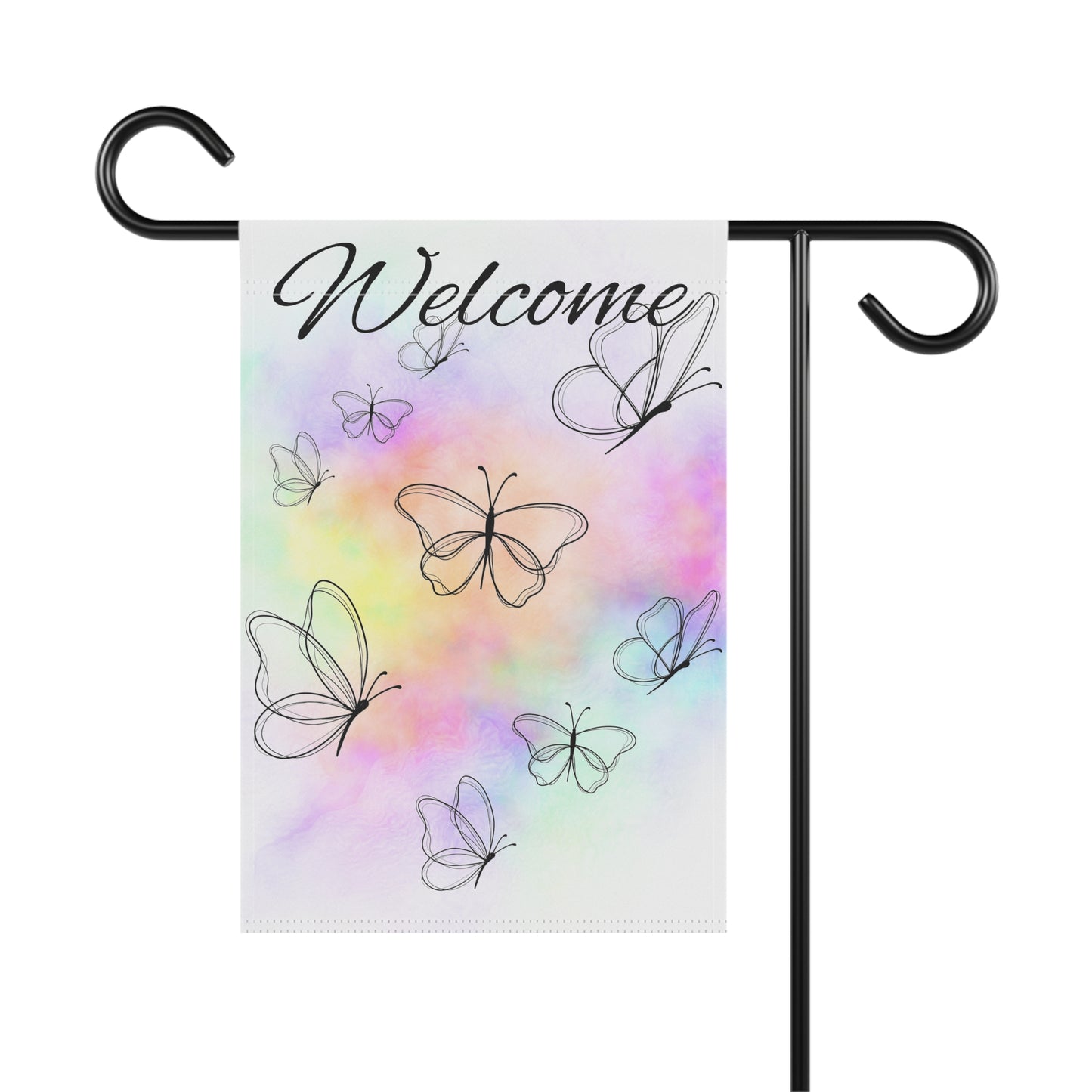 Butterfly Welcome Garden Flag