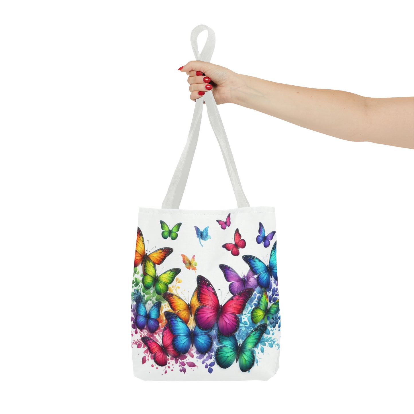 Rainbow Butterfly Tote Bag
