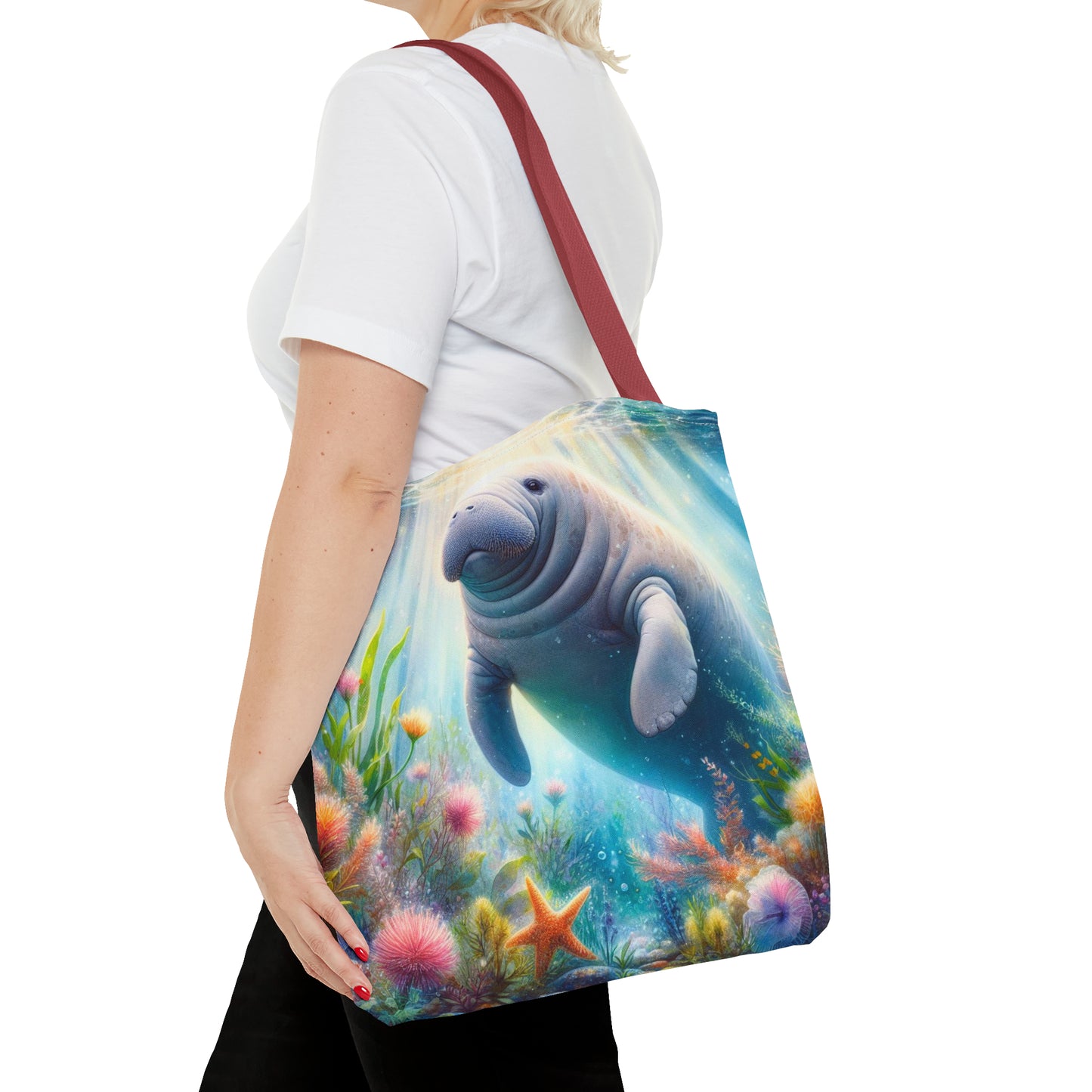 Manatee tote bag