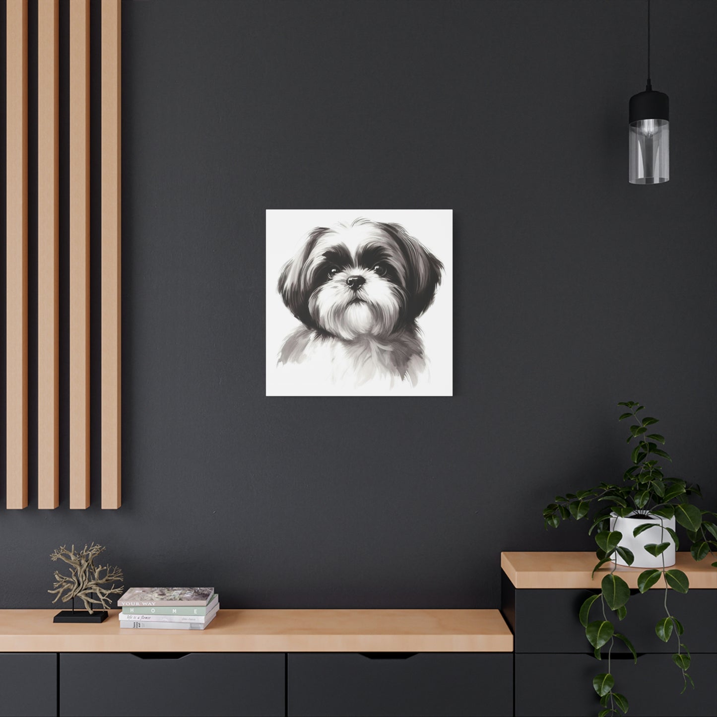Shih tzu painting