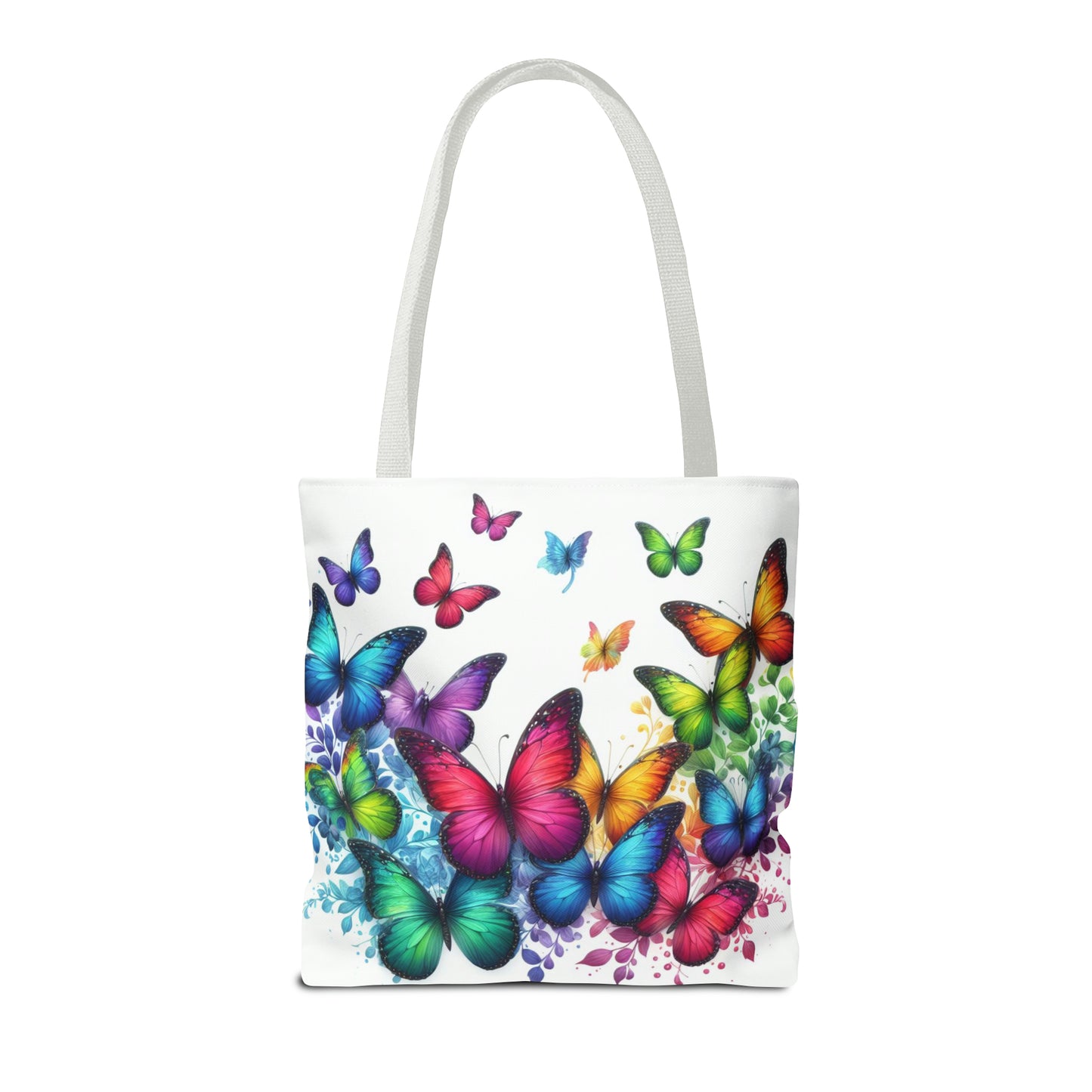 Rainbow Butterfly Tote Bag