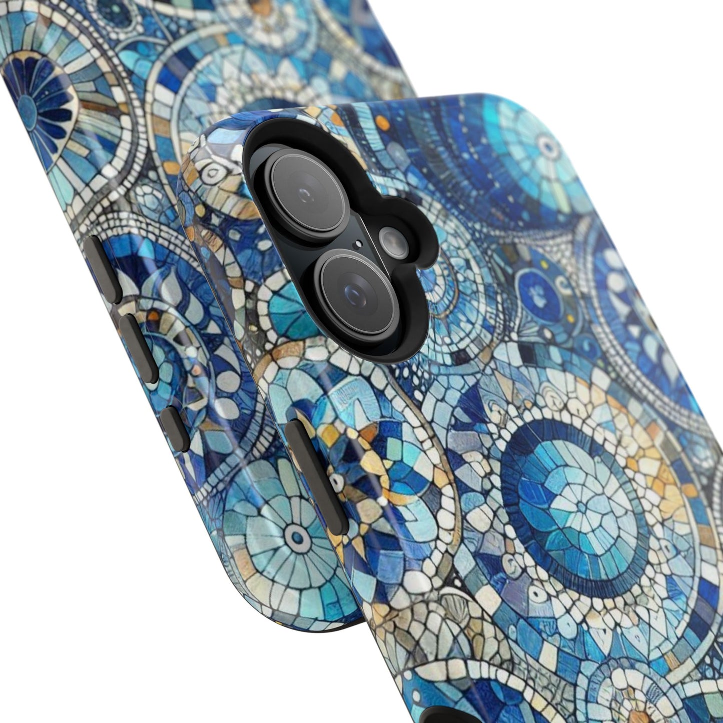 Blue Mosaic Phone Case Magnetic