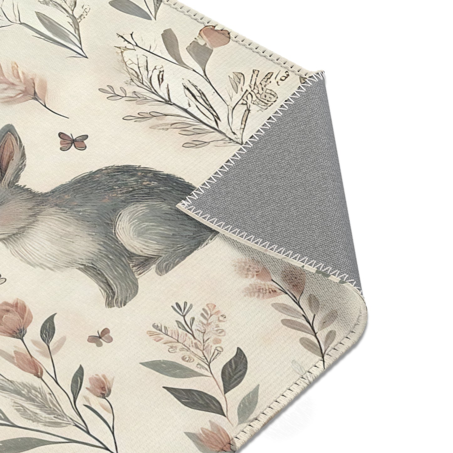 Cottagecore Rug Bunny Area Rug