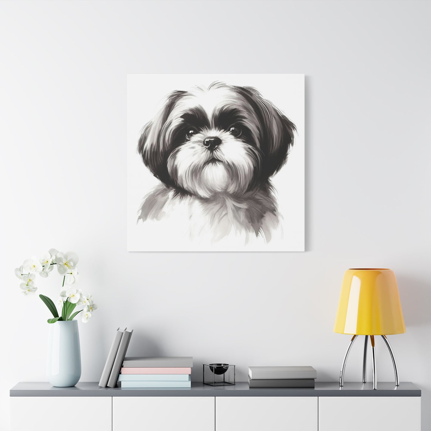 Shih tzu painting