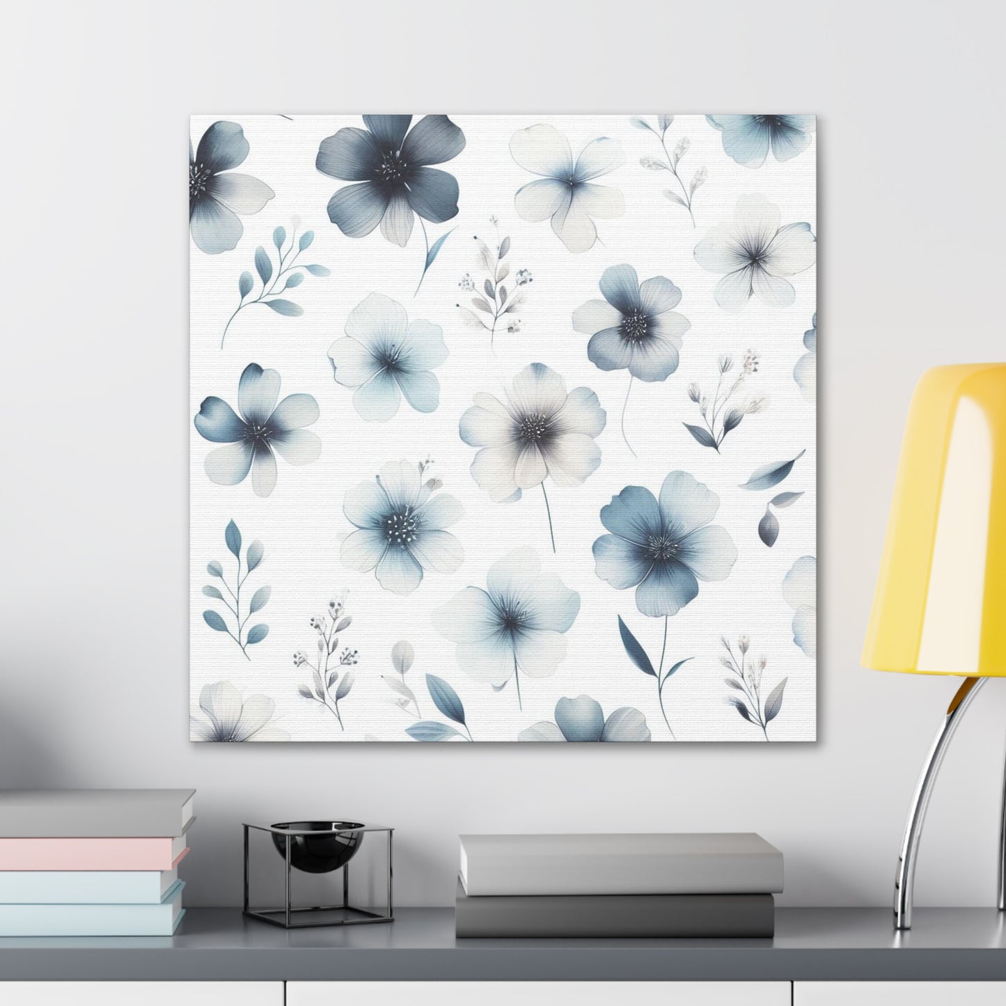 Blue flower painting