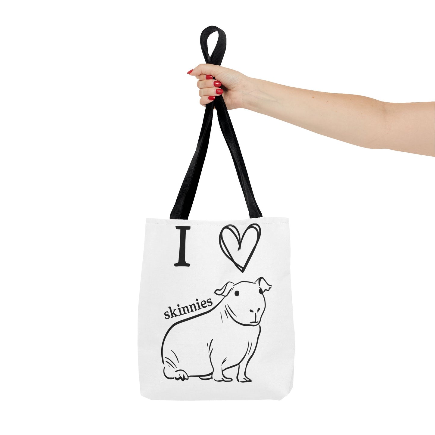 Skinny pig tote bag