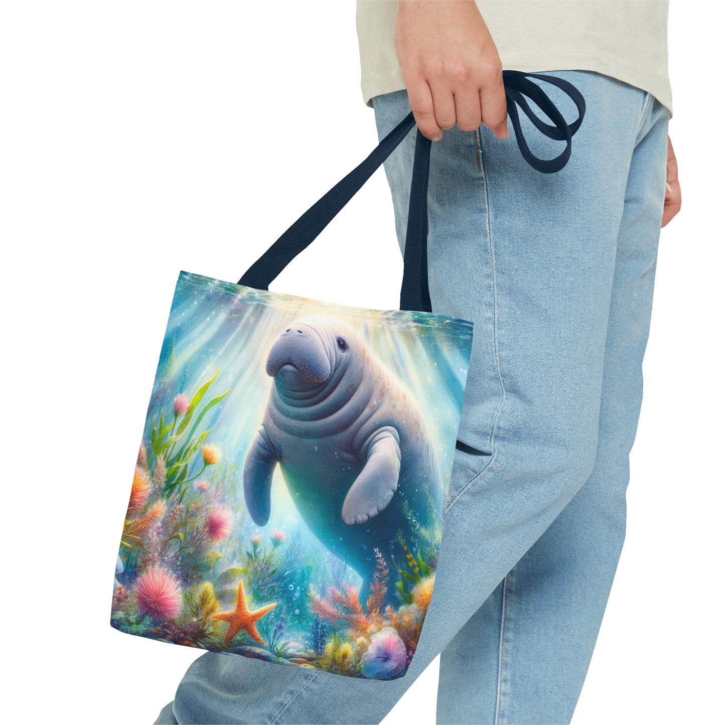 Manatee tote bag