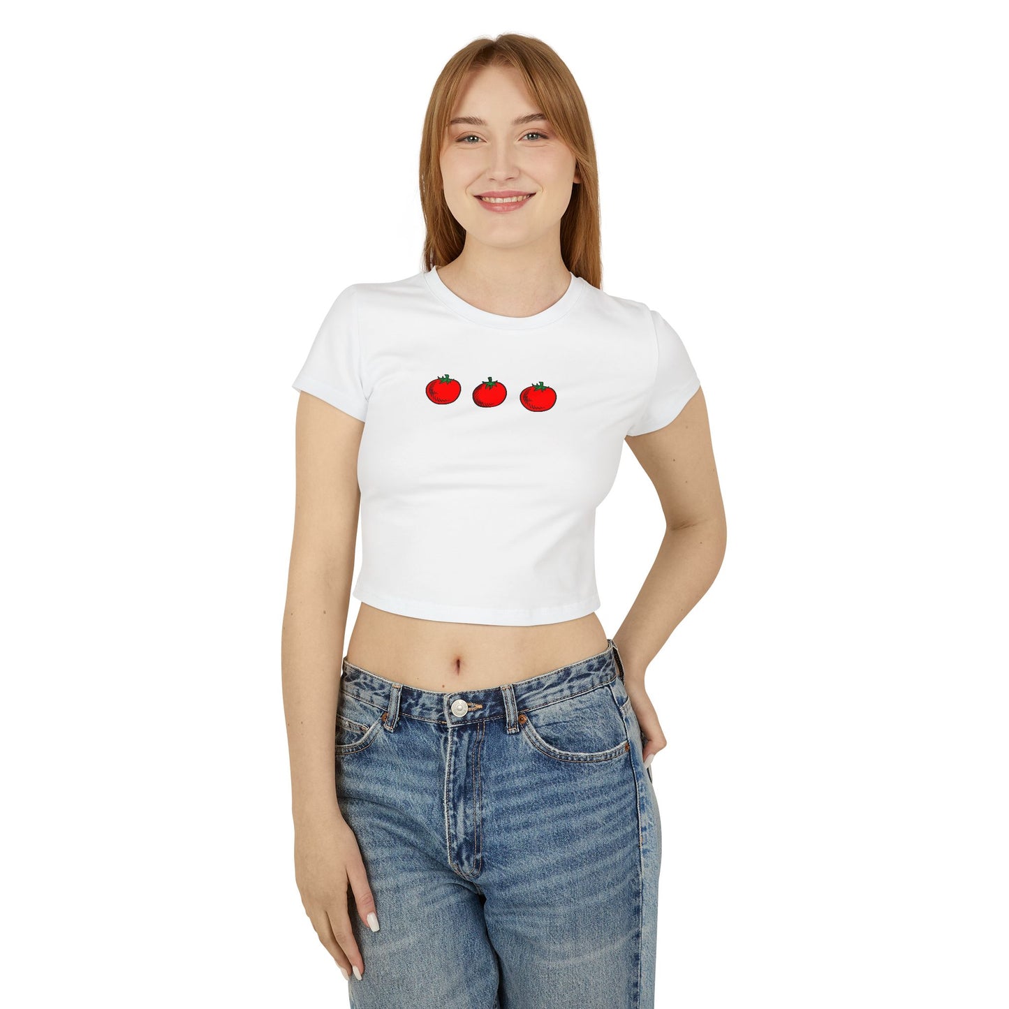 Tomato Baby Tee Shirt for Women