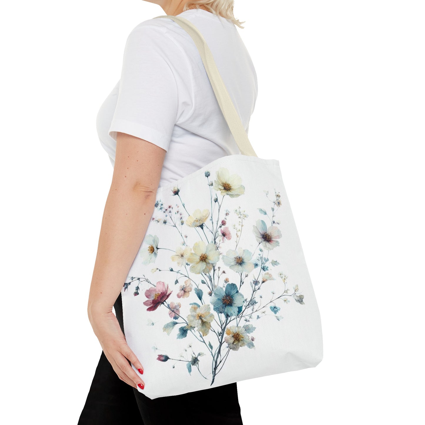 Flower tote bag