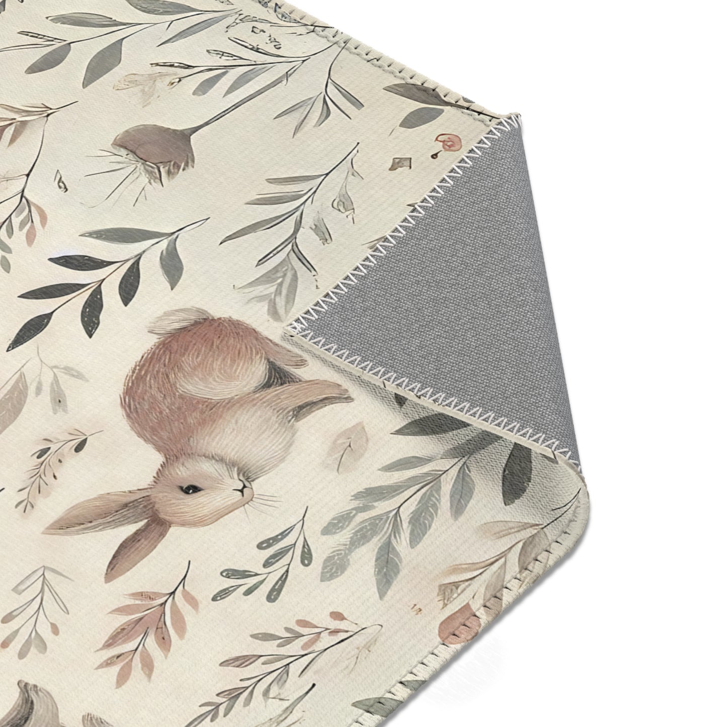Cottagecore Rug Bunny Area Rug