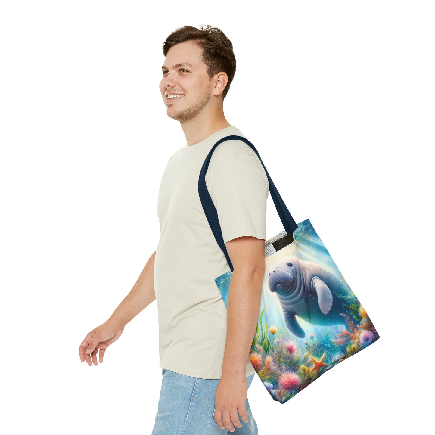Manatee tote bag