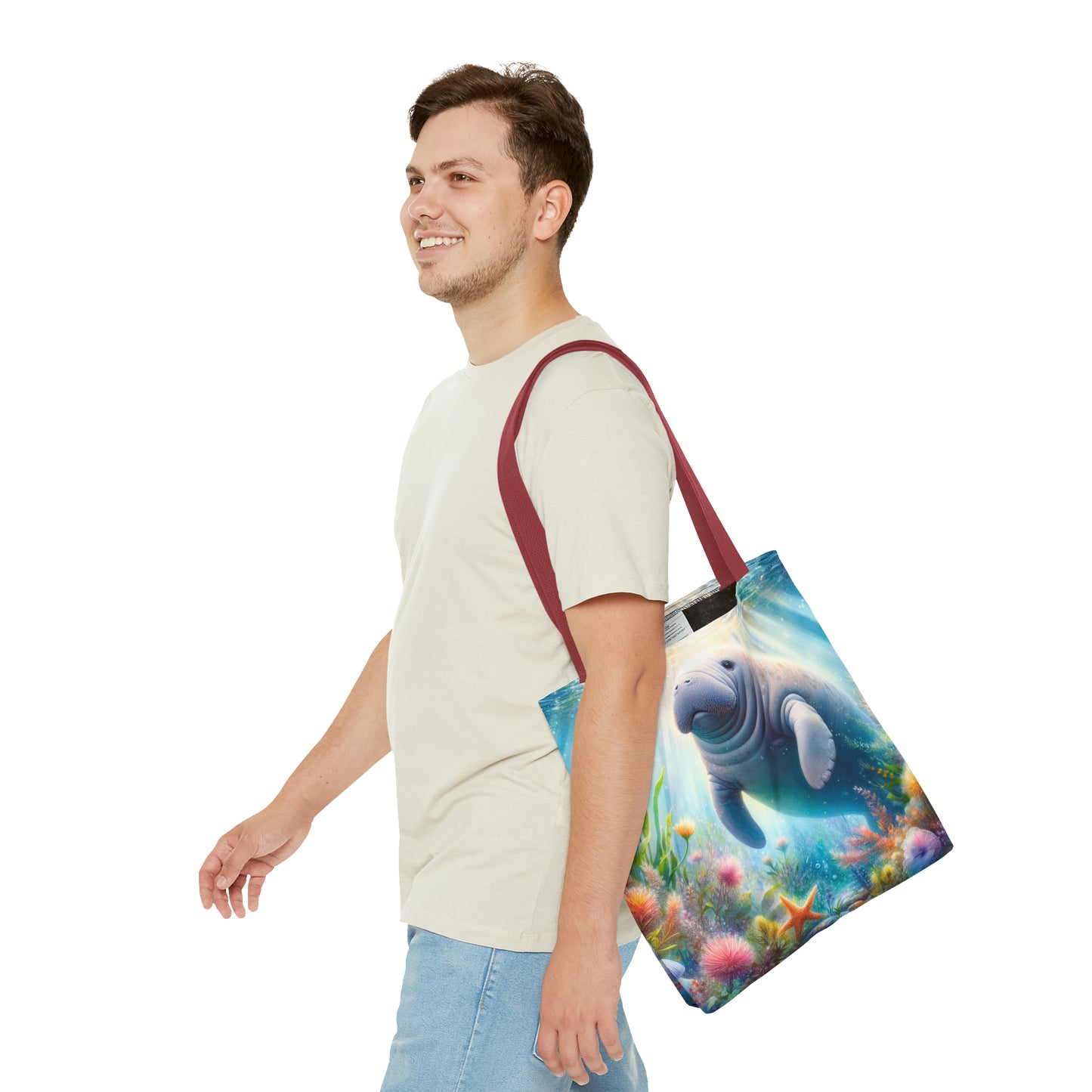 Manatee tote bag