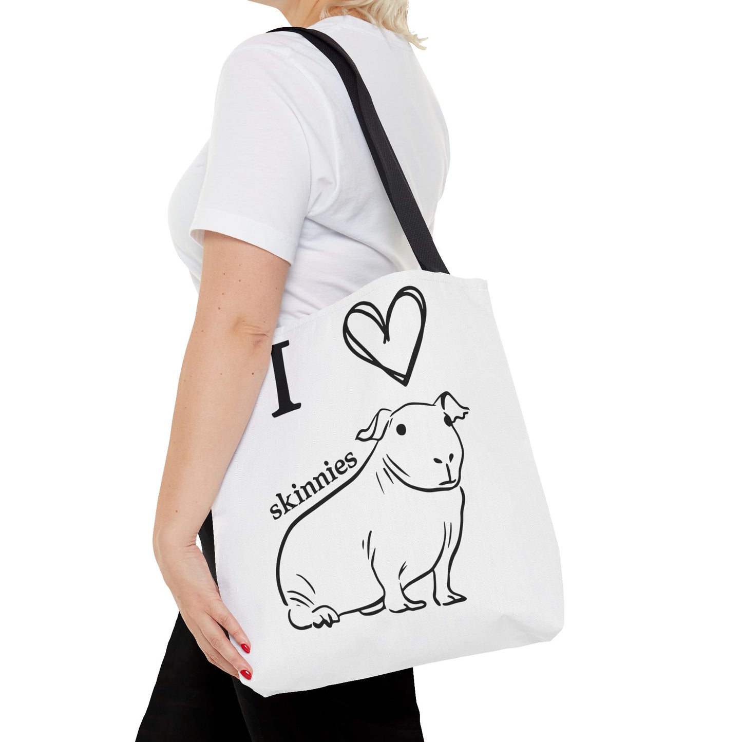Skinny pig tote bag