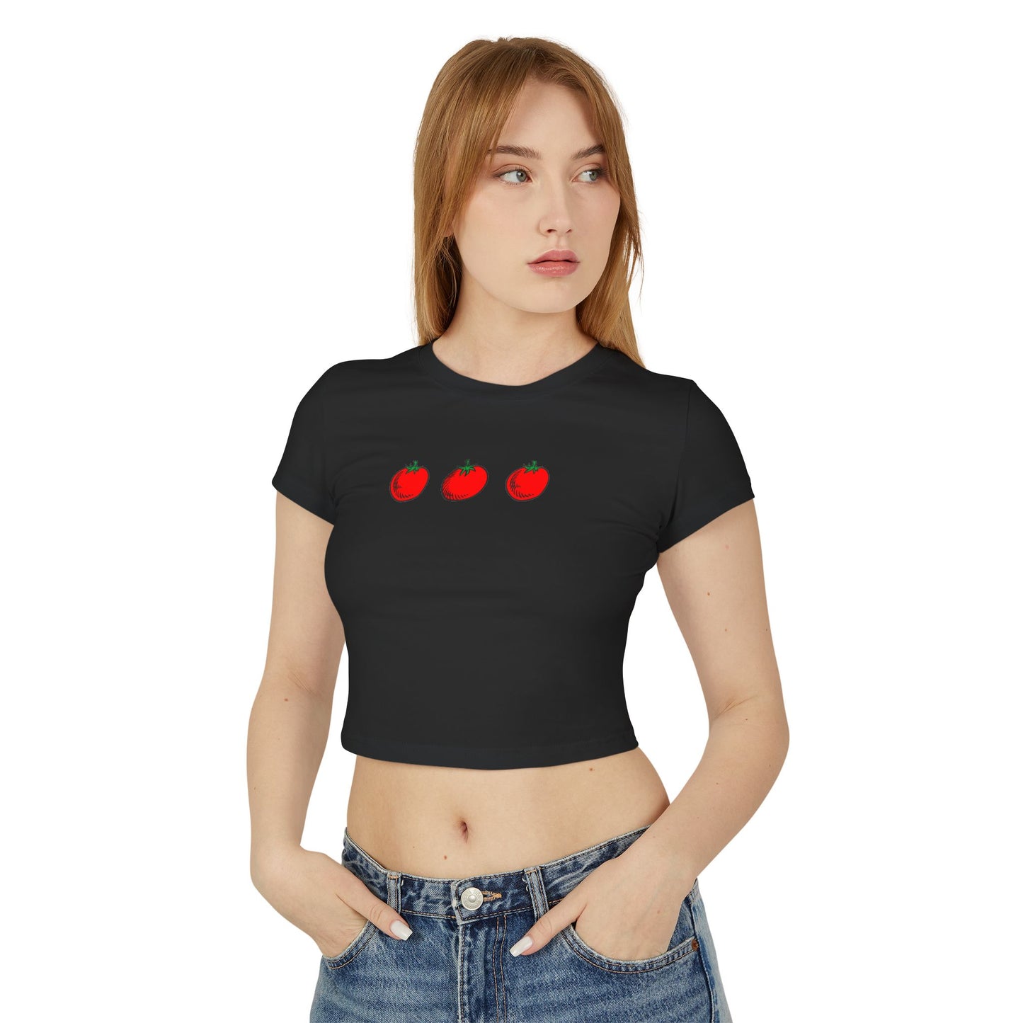 Tomato Baby Tee Shirt for Women