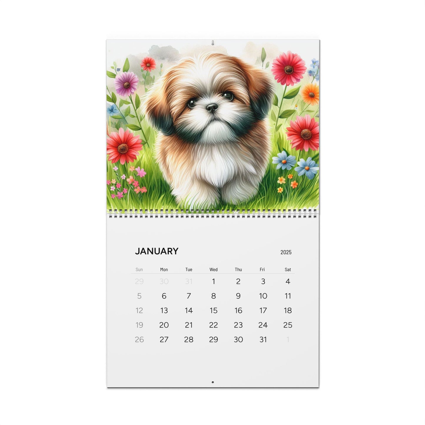 Shih Tzu Calendar 2025